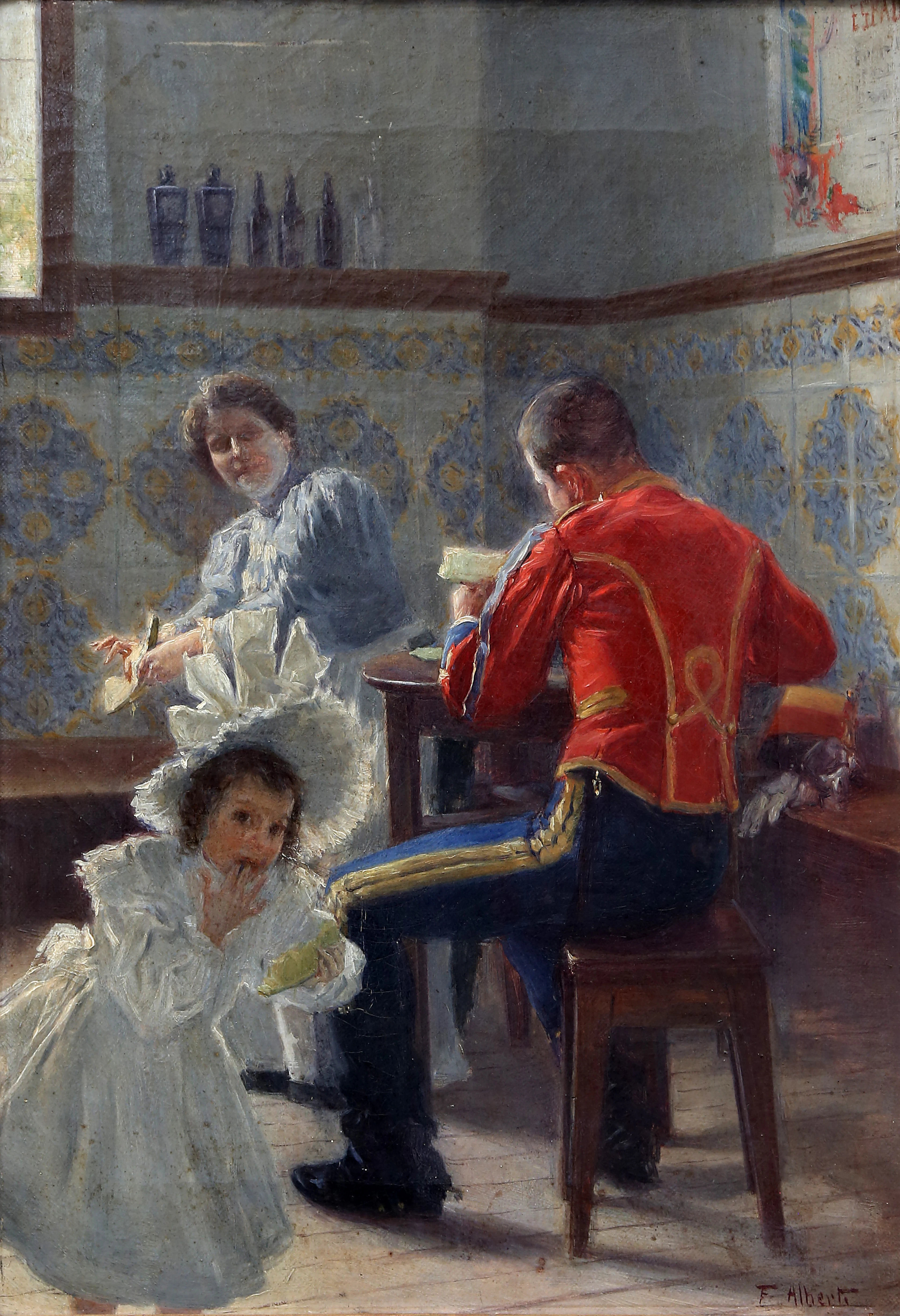 FERNANDO ALBERTI BARCELÓ. "Catando el melón".