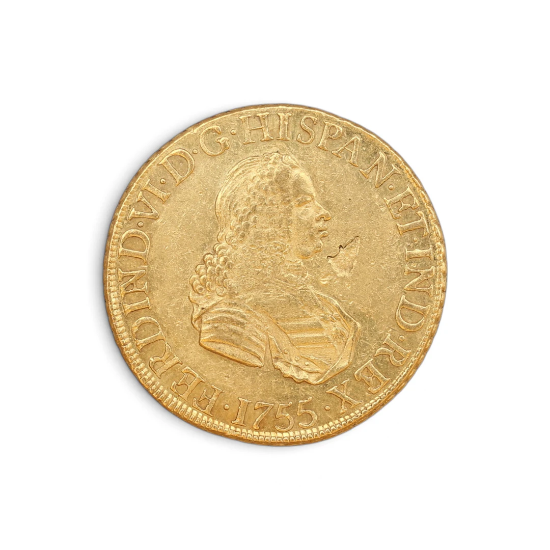 Spanish gold coin, 18th Century.