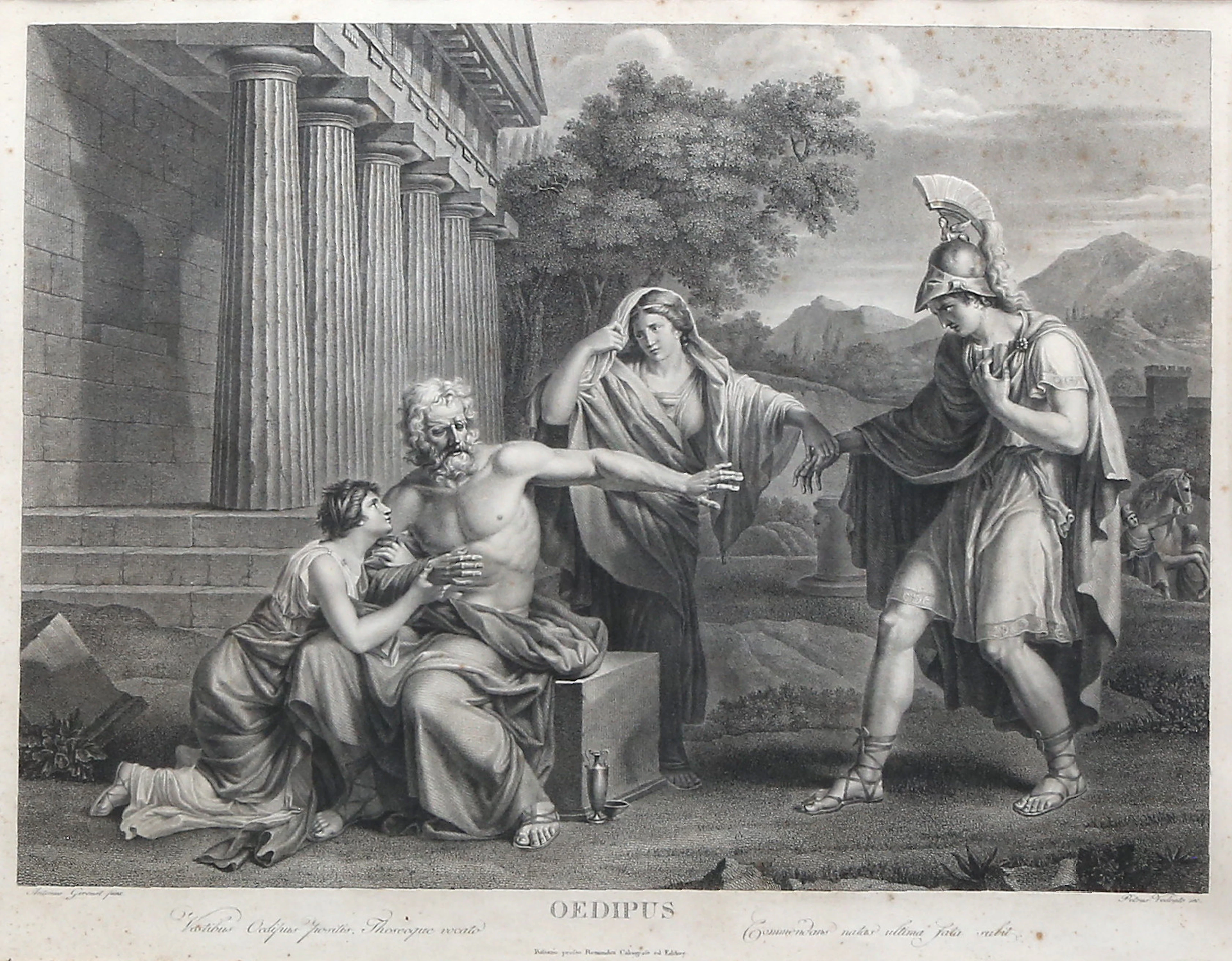 ANTOINE ALEXANDRE MORET. "Oedipus".