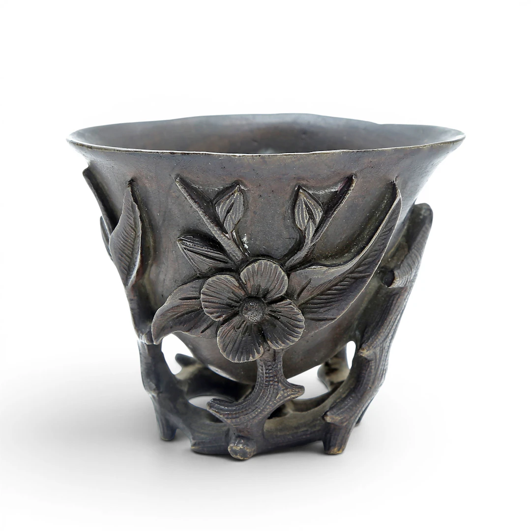 ALPHONSE GIROUX. Orientalist bronze cup, circa 1830-1840.