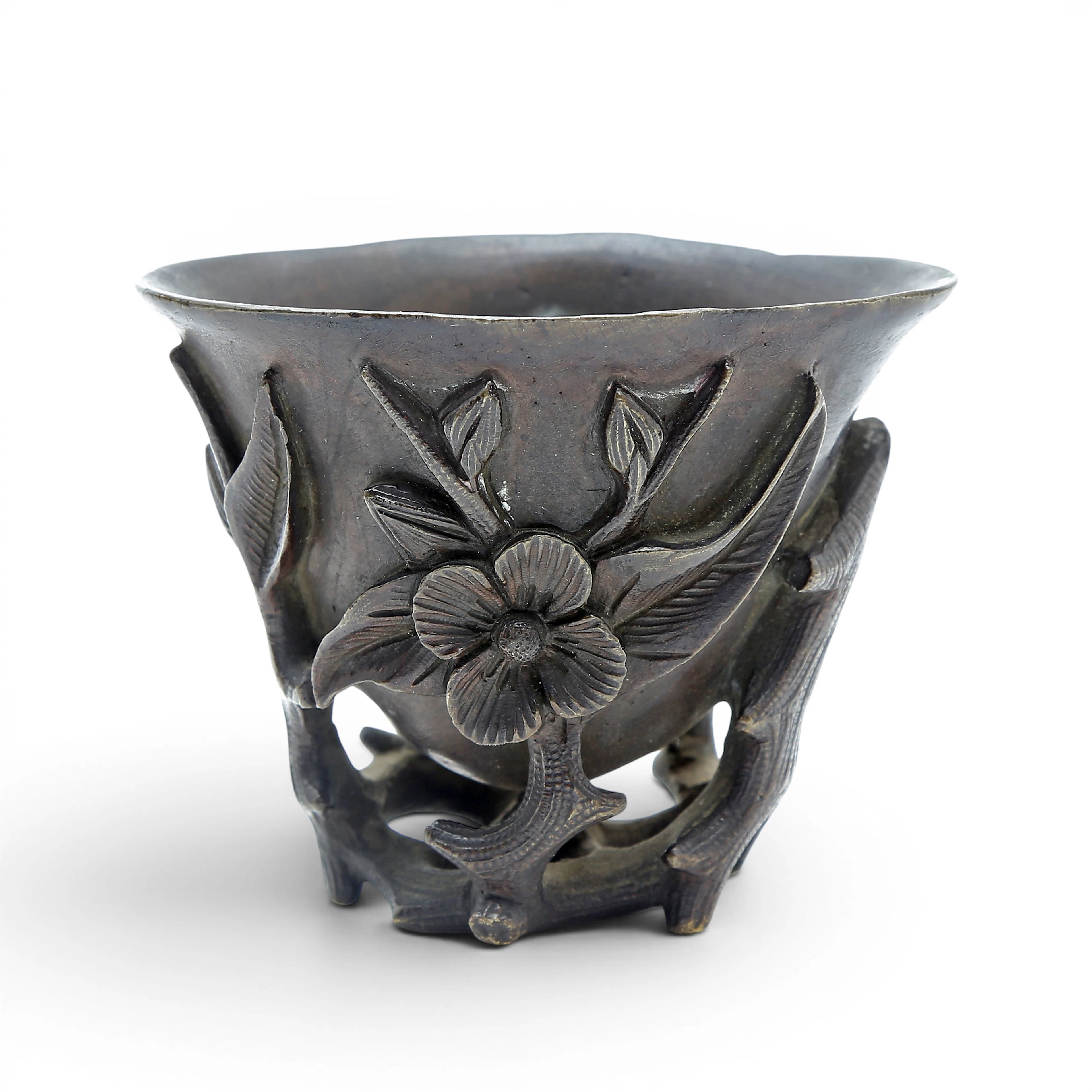 ALPHONSE GIROUX. Orientalist bronze cup, circa 1830-1840.