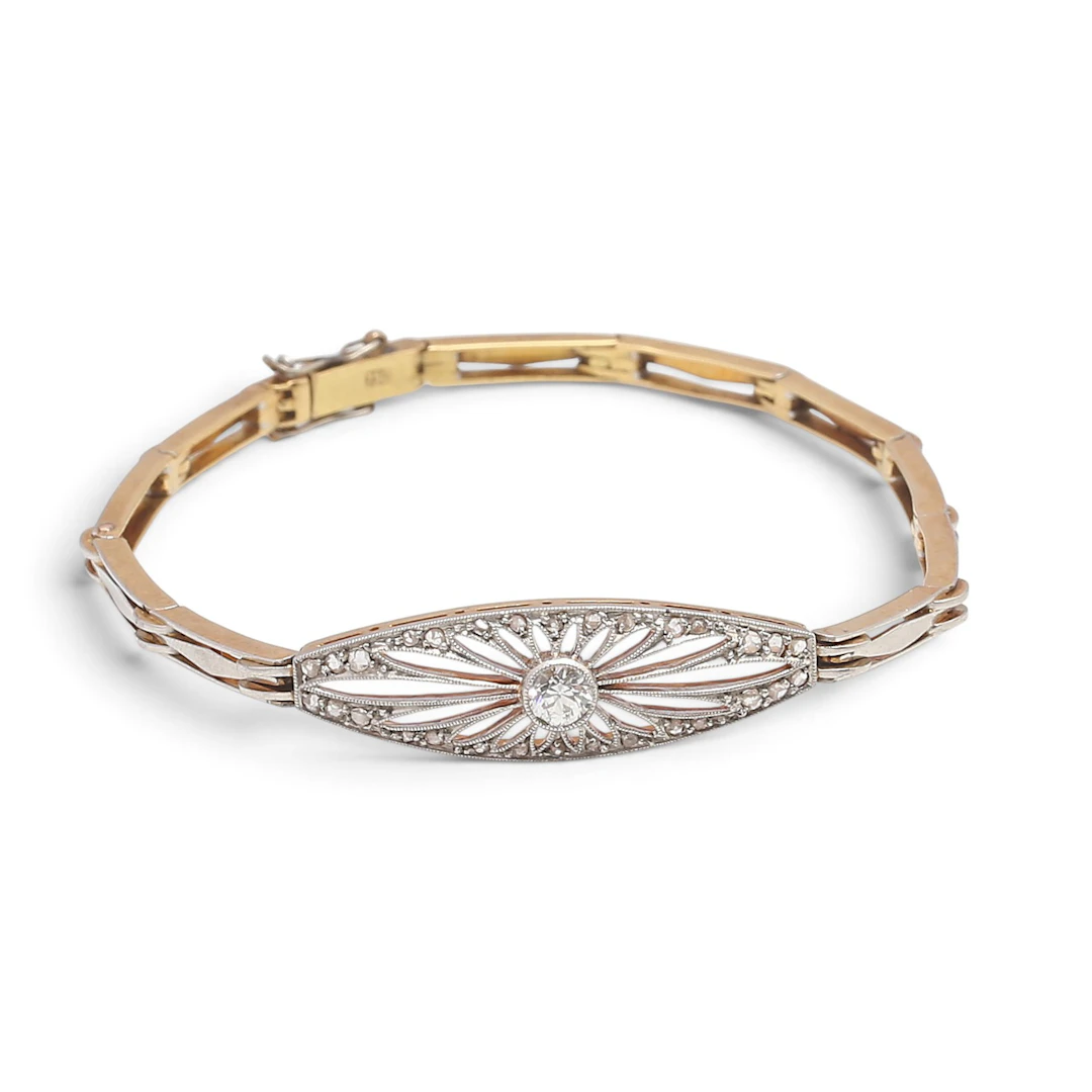 Art Deco diamonds bracelet, circa 1930.