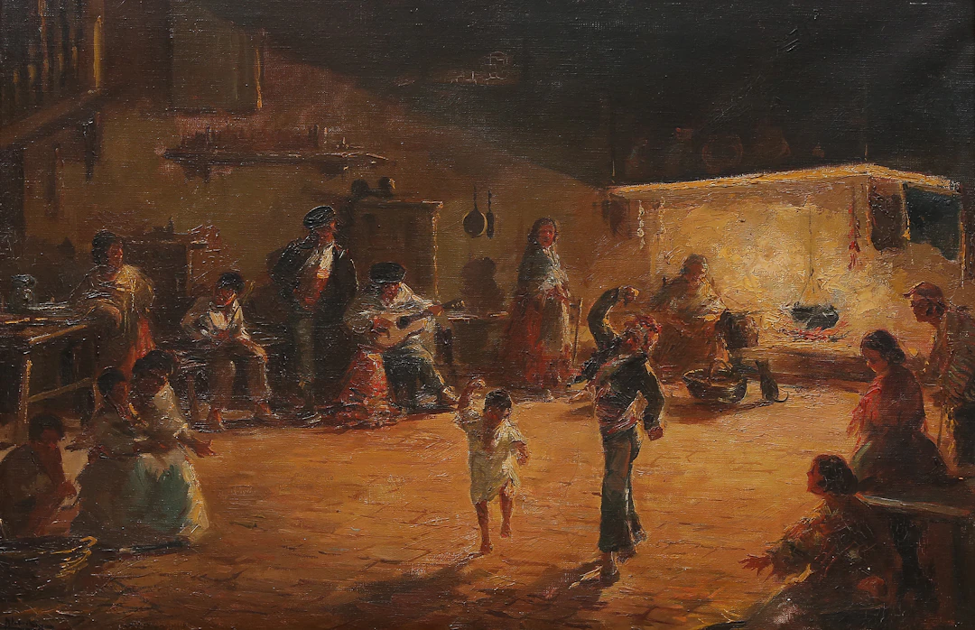 EMILIO ÁLVAREZ DÍAZ. Interior scene.