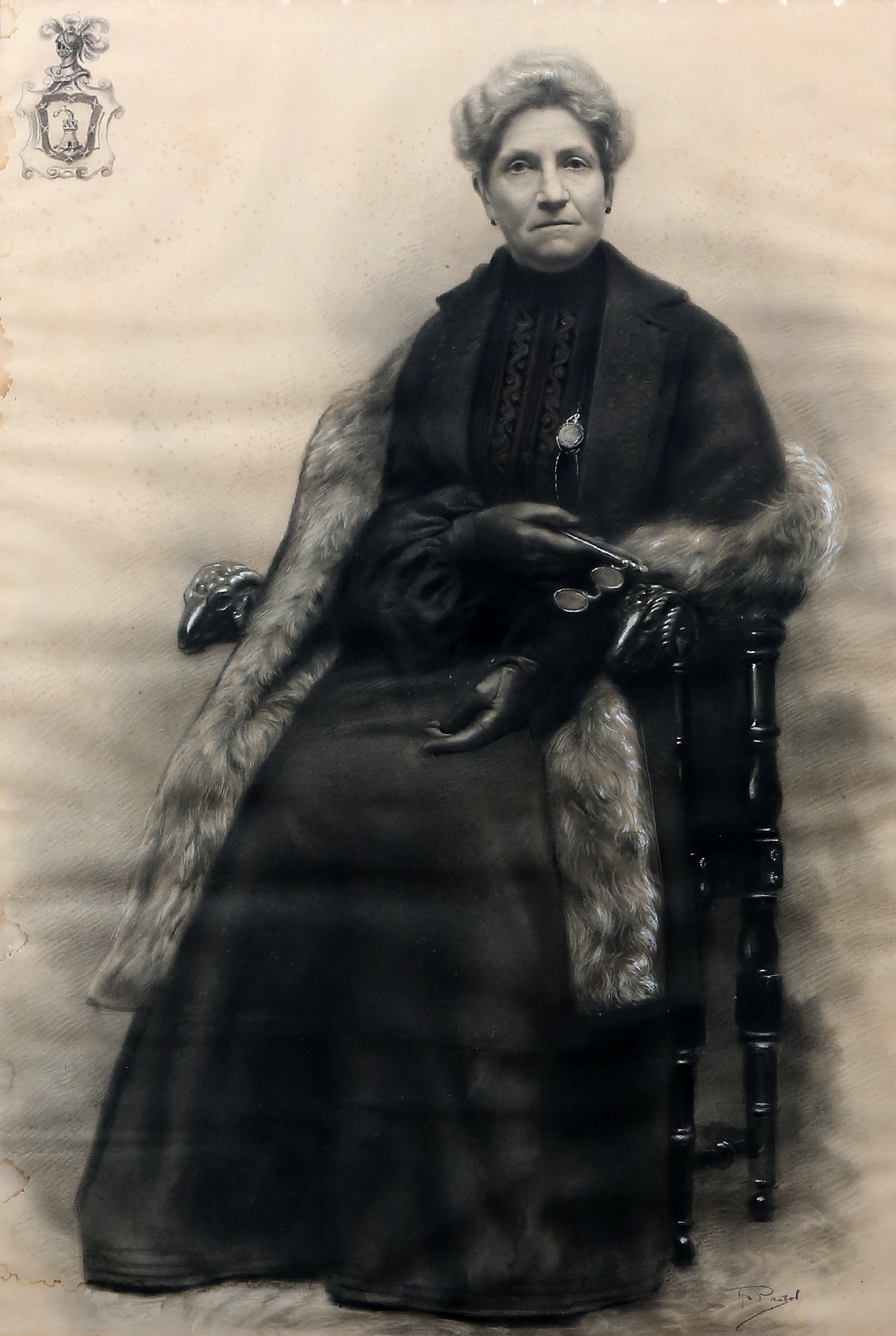SPANISH SCHOOL, 19TH CENTURY. A lady.