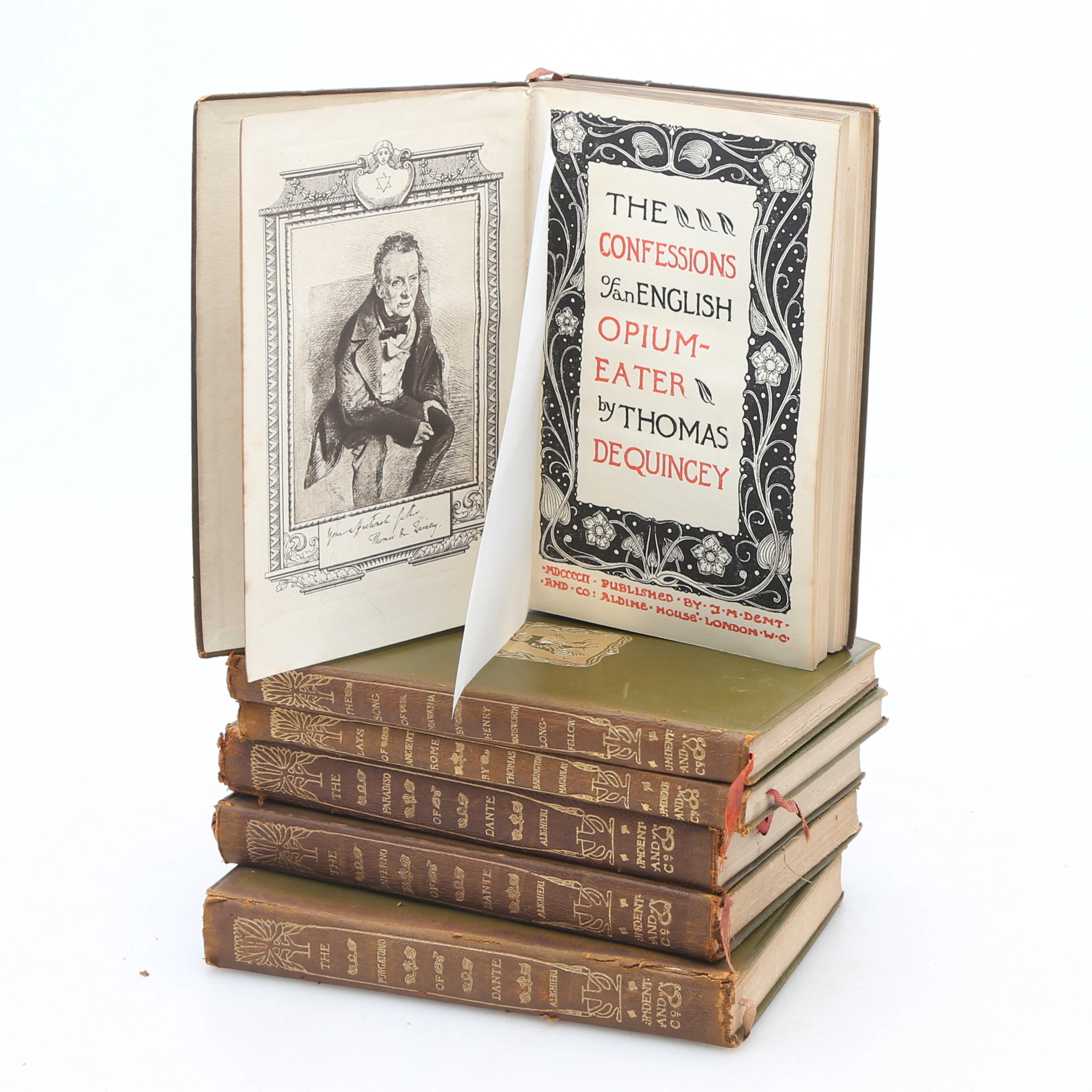 THOMAS DE QUINCEY. "Confessions of an English Opium-Eater", 1902.