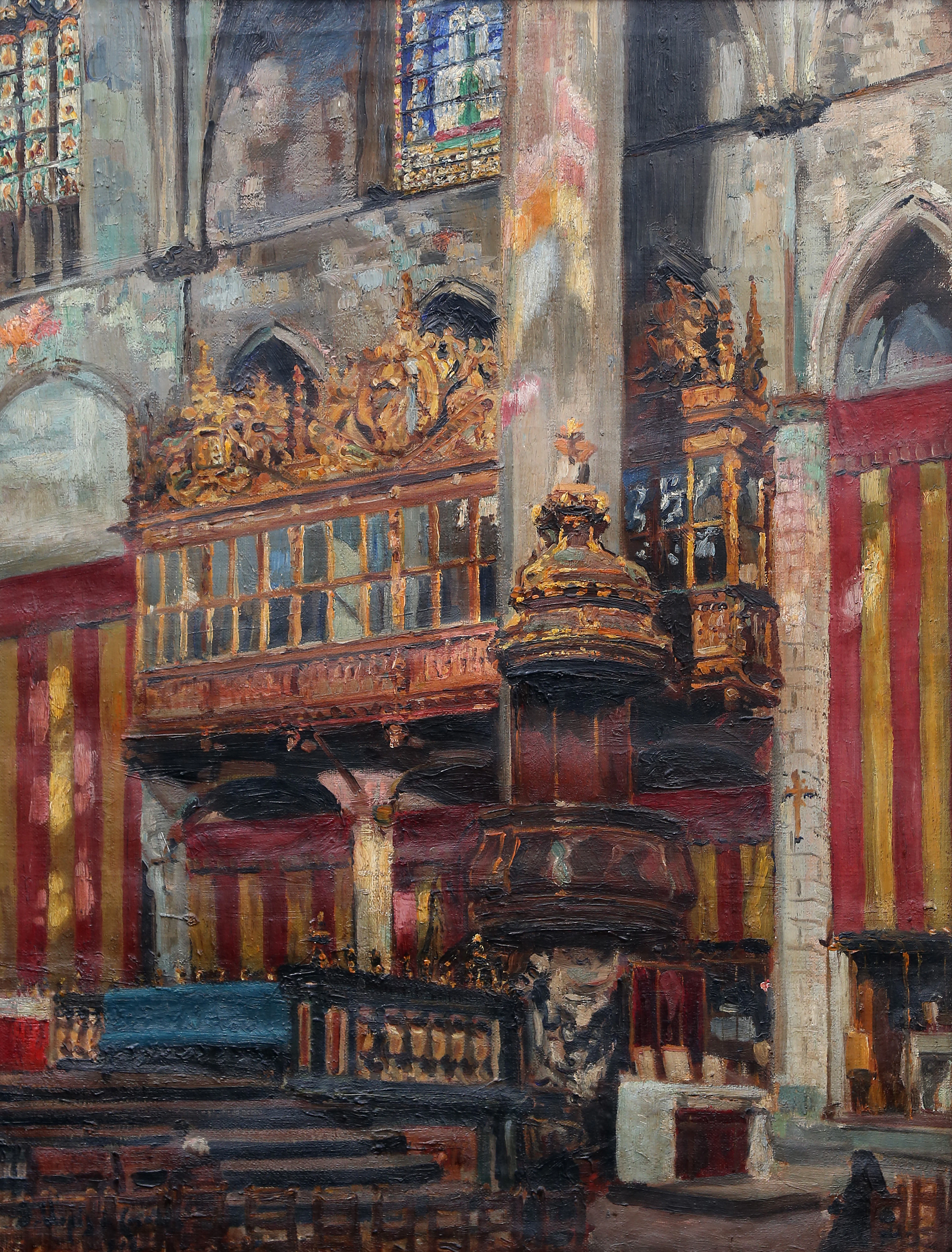 JOSEP MARIA LLOPIS DE CASADES. Interior of Santa María del Mar.