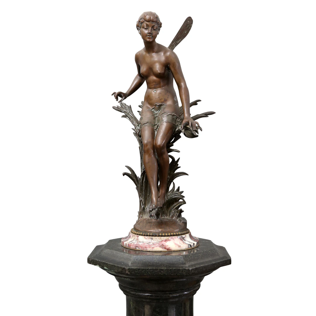 ERNEST JUSTIN FERRAND. Dragonfly nymph.