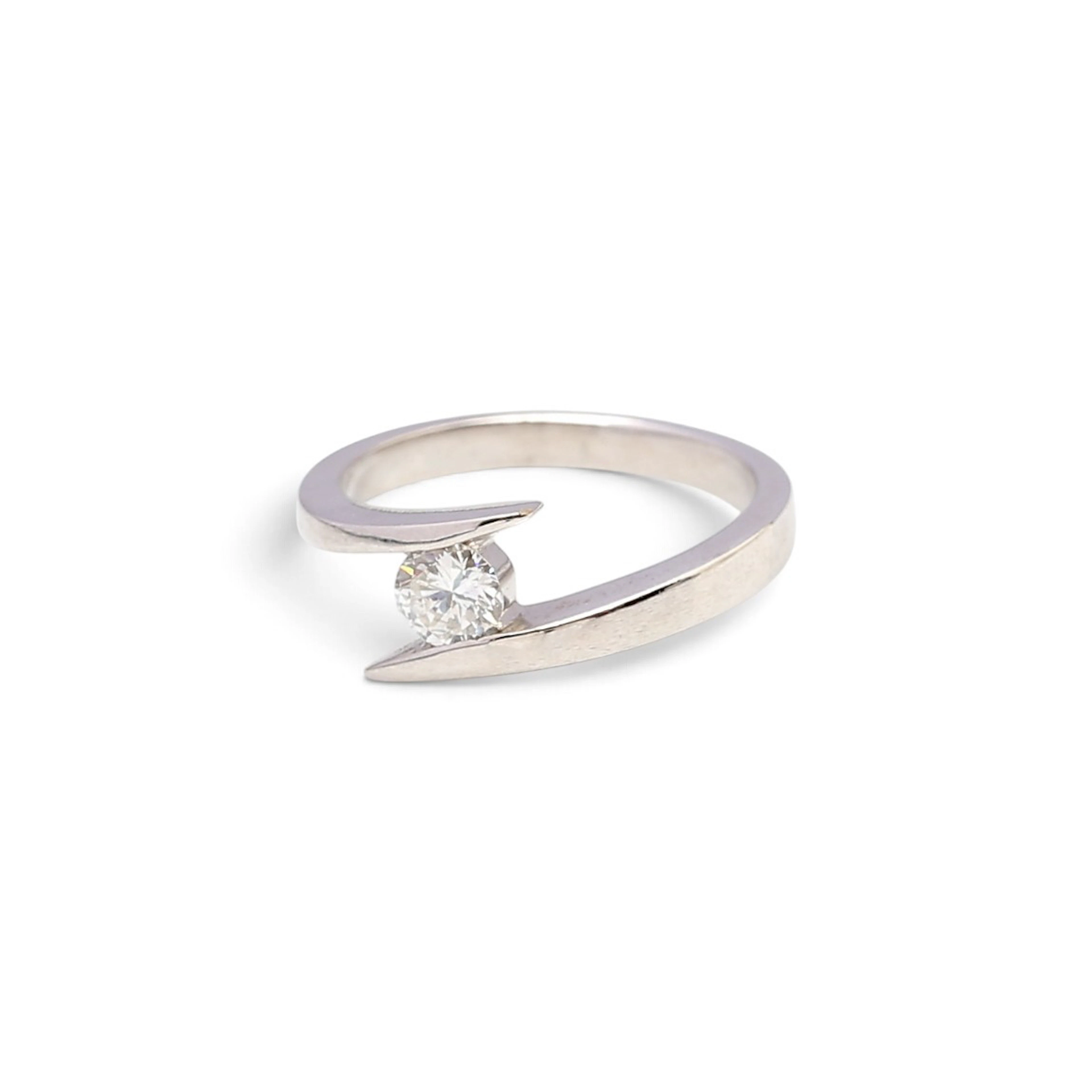 Solitaire ring.