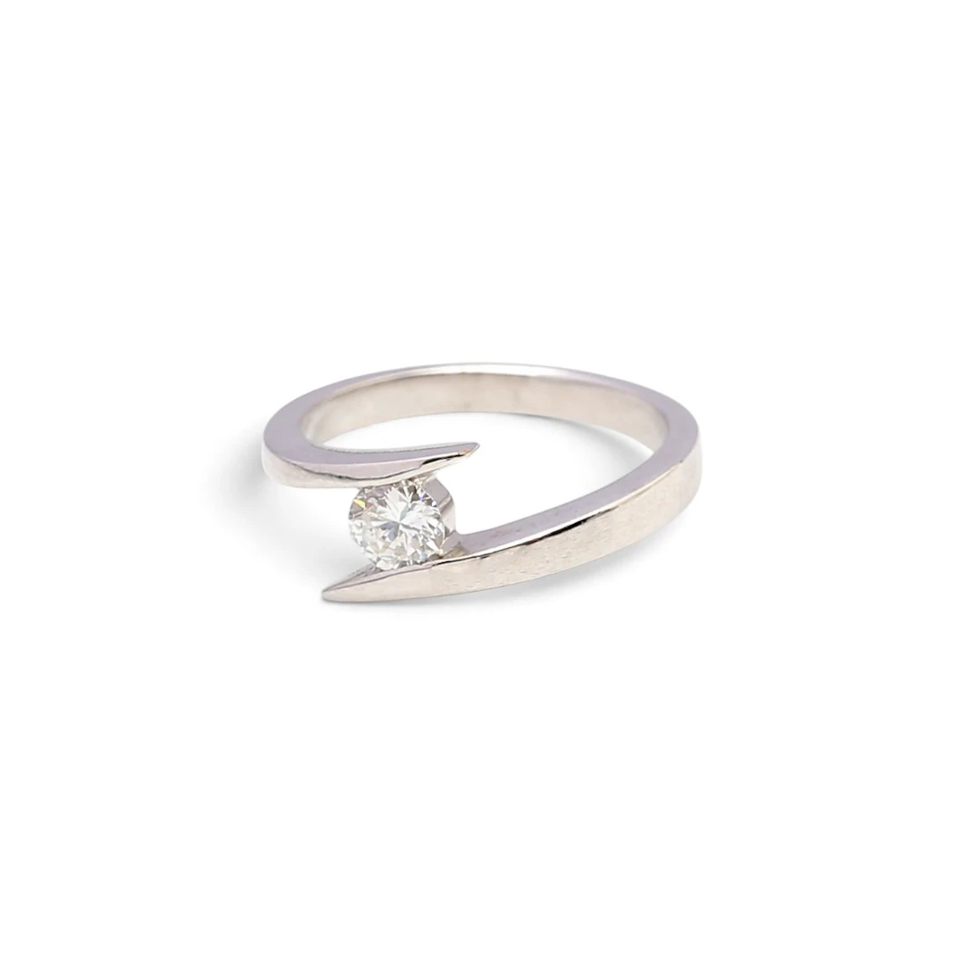 Solitaire ring.