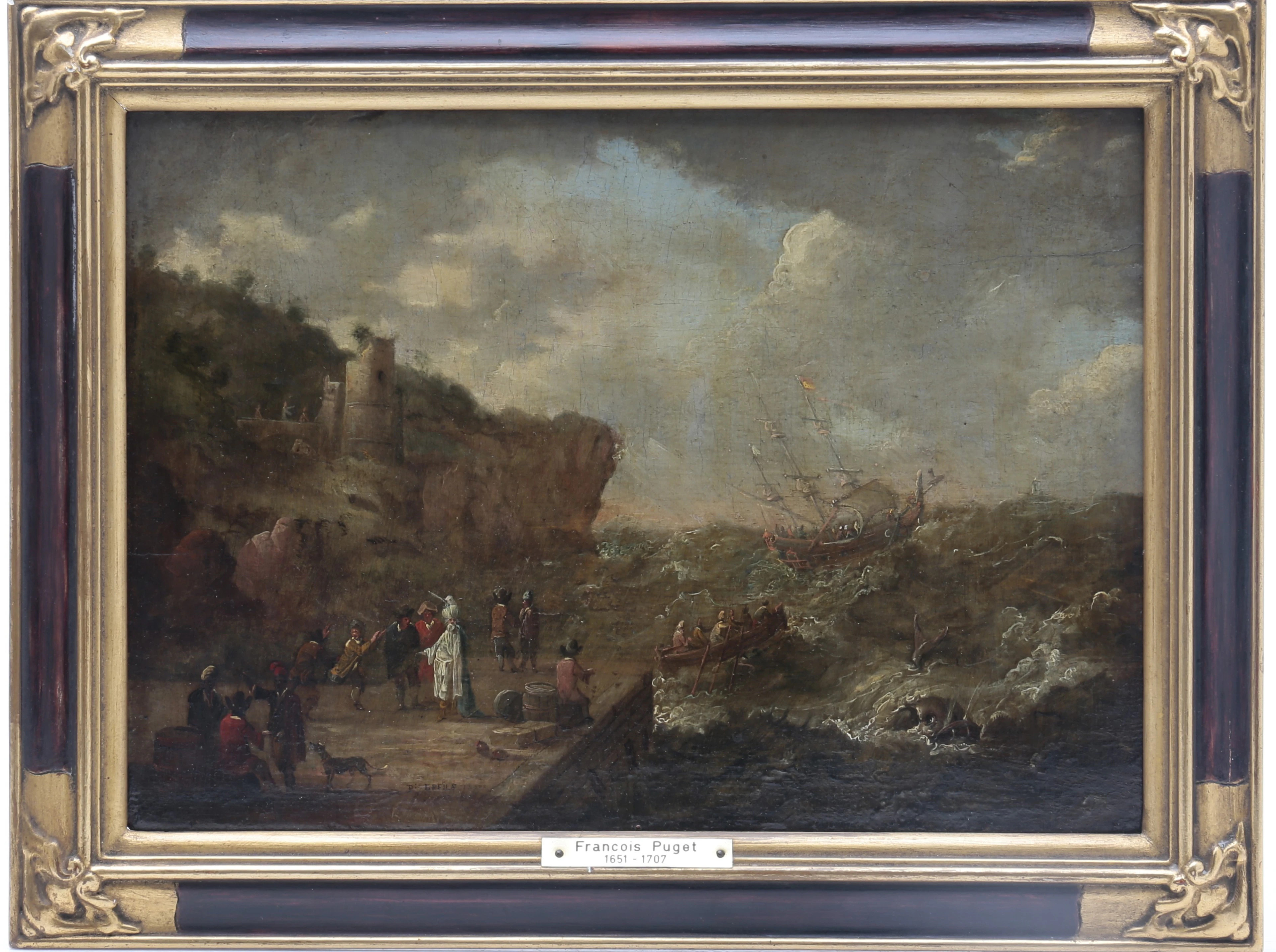 PIERRE ANTOINE PATEL (1648-1707). Harbour view.
