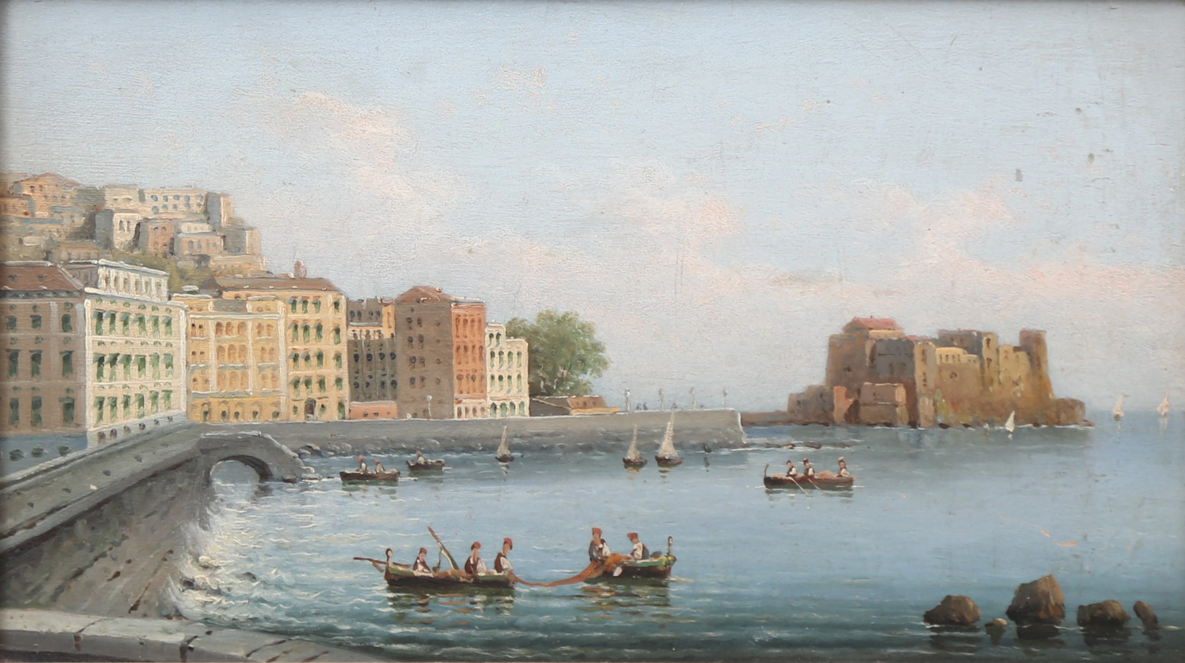 ITALIAN SCHOOL, 19TH CENTURY. Via Francesco Caracciolo, Naples.