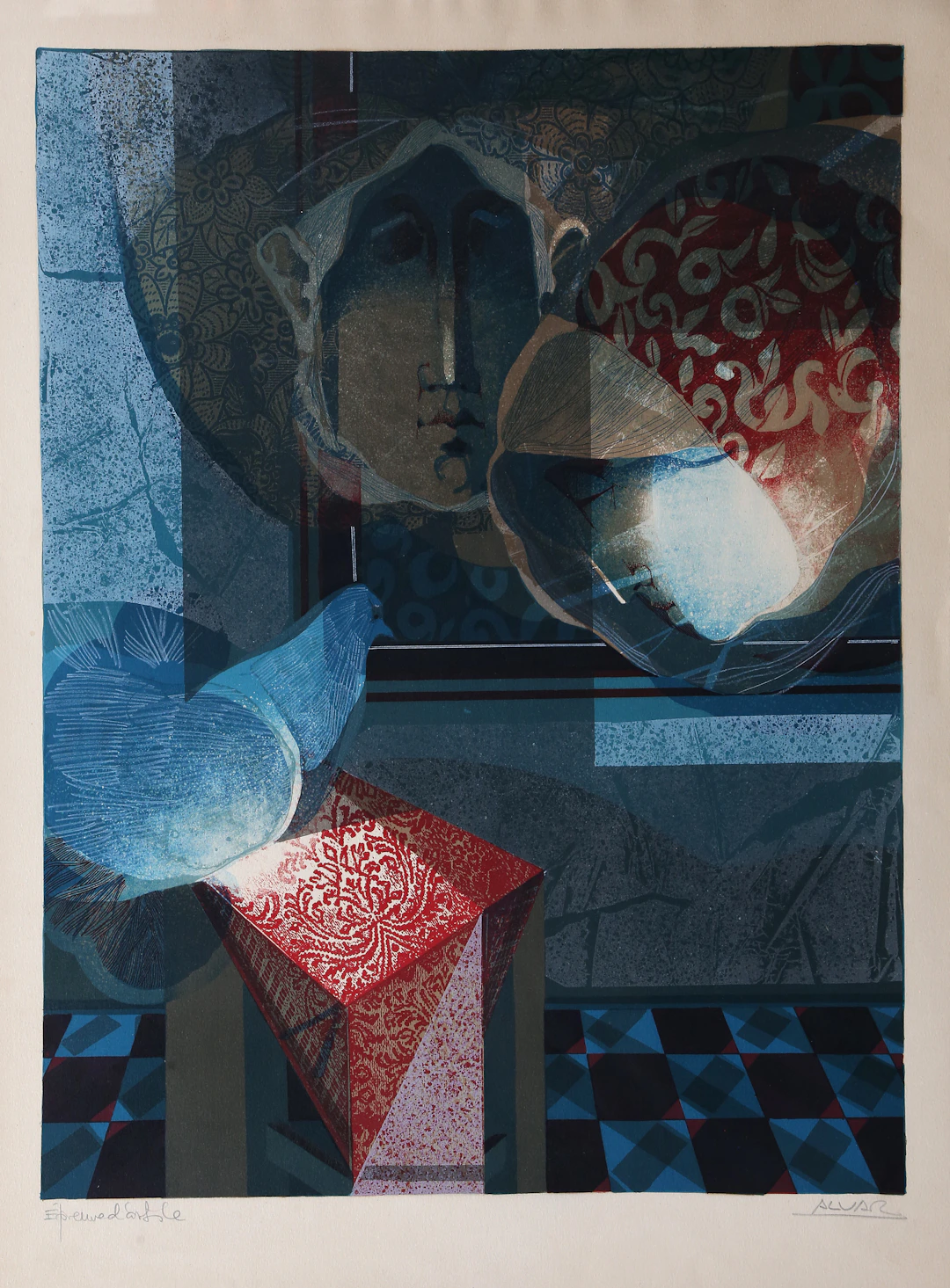 ALVAR SUÑOL. "Presencial azul".