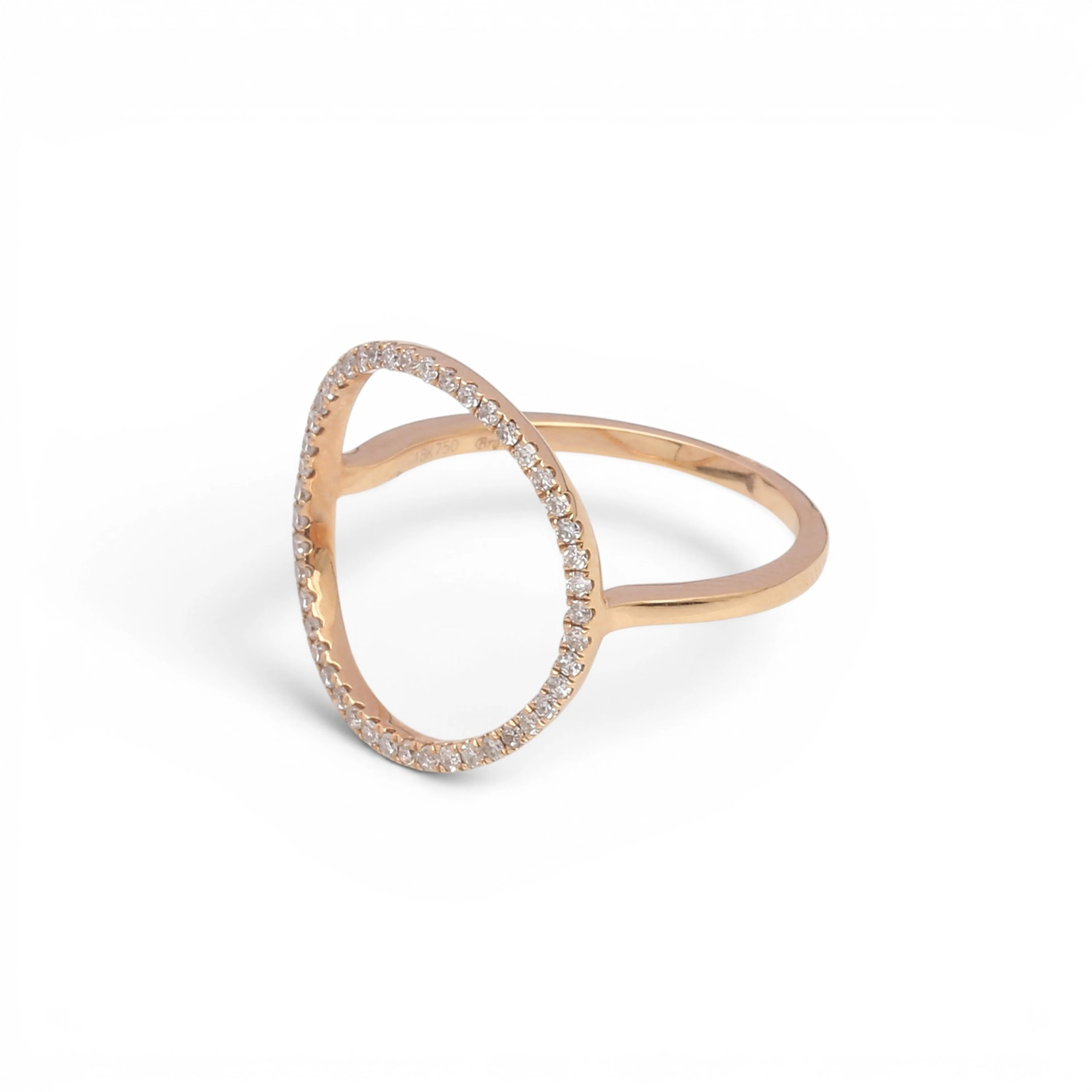 Rose gold and diamonds ring.