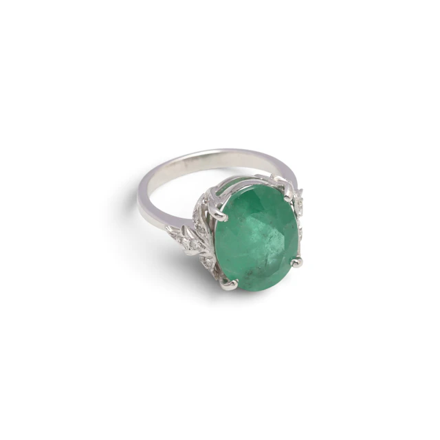 Emerald ring.