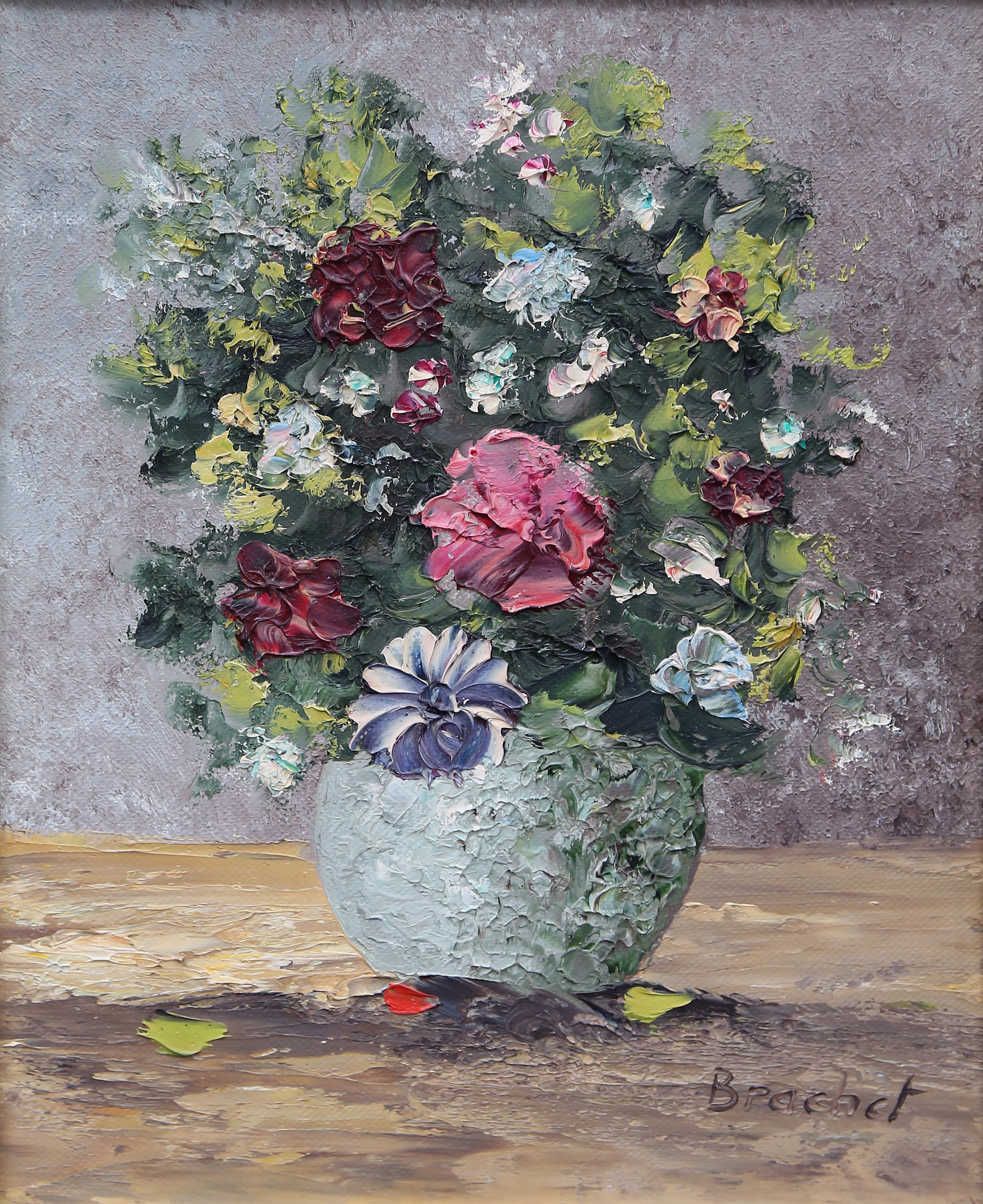 BRACHET. Flowers vase.
