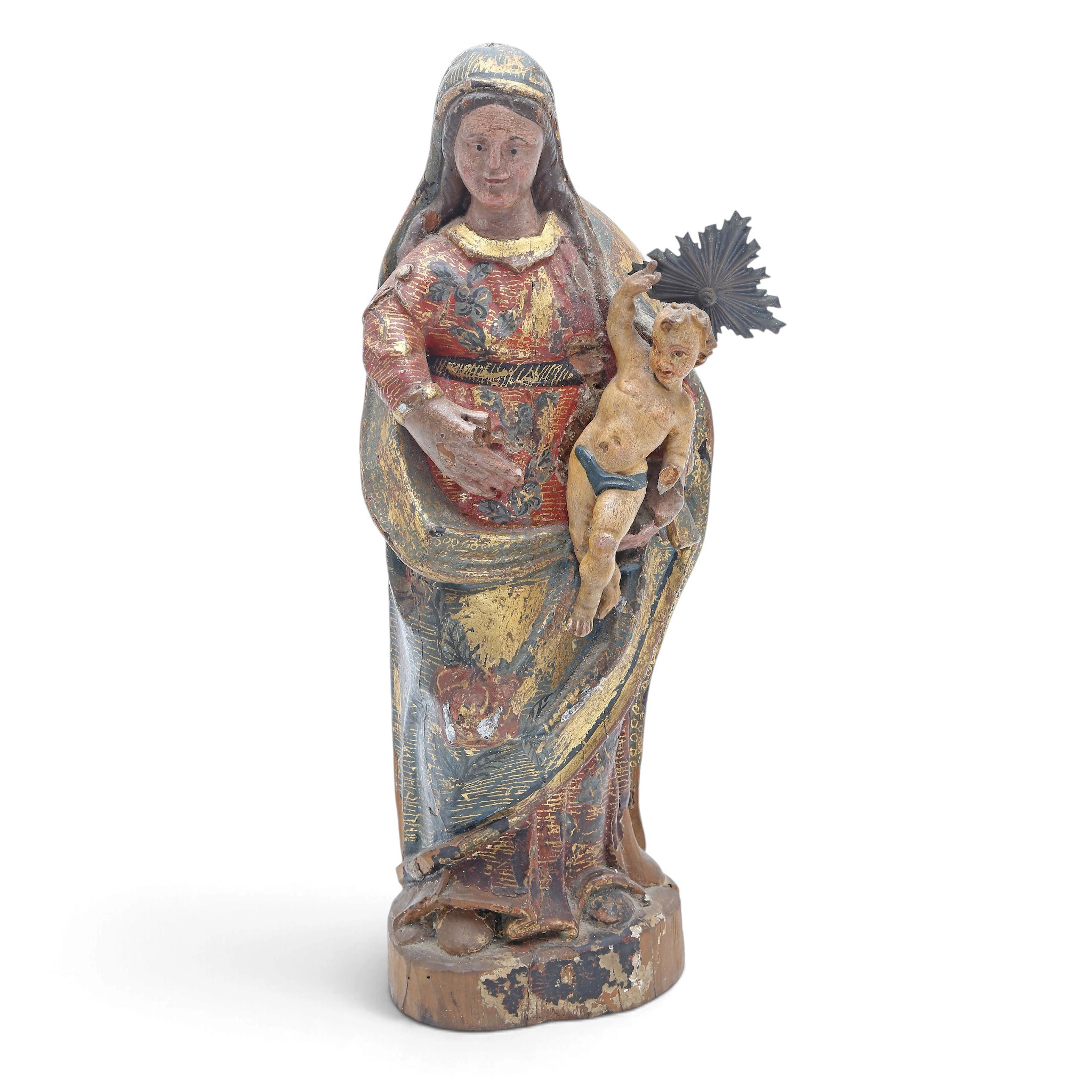 SPANISH SCHOOL, 18TH CENTURY. Madonna and Child.