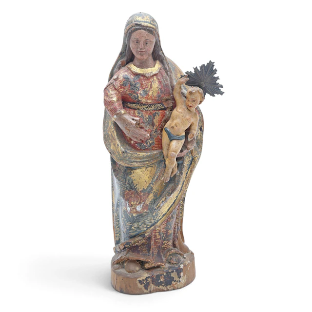 SPANISH SCHOOL, 18TH CENTURY. Madonna and Child.