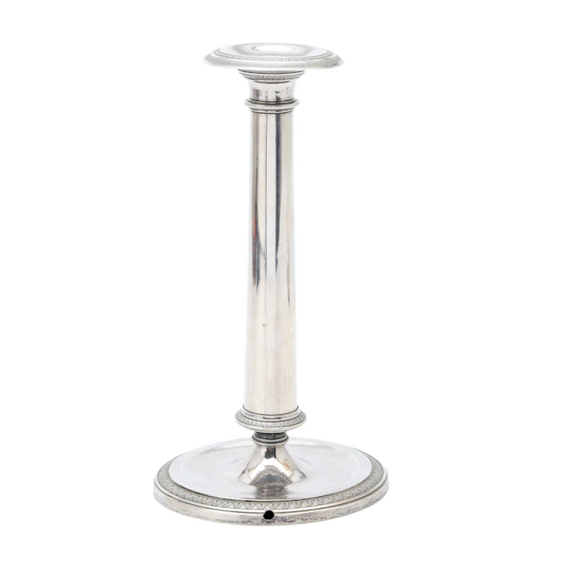 Fernandine silver candlestick from Barcelona, circa 1830.