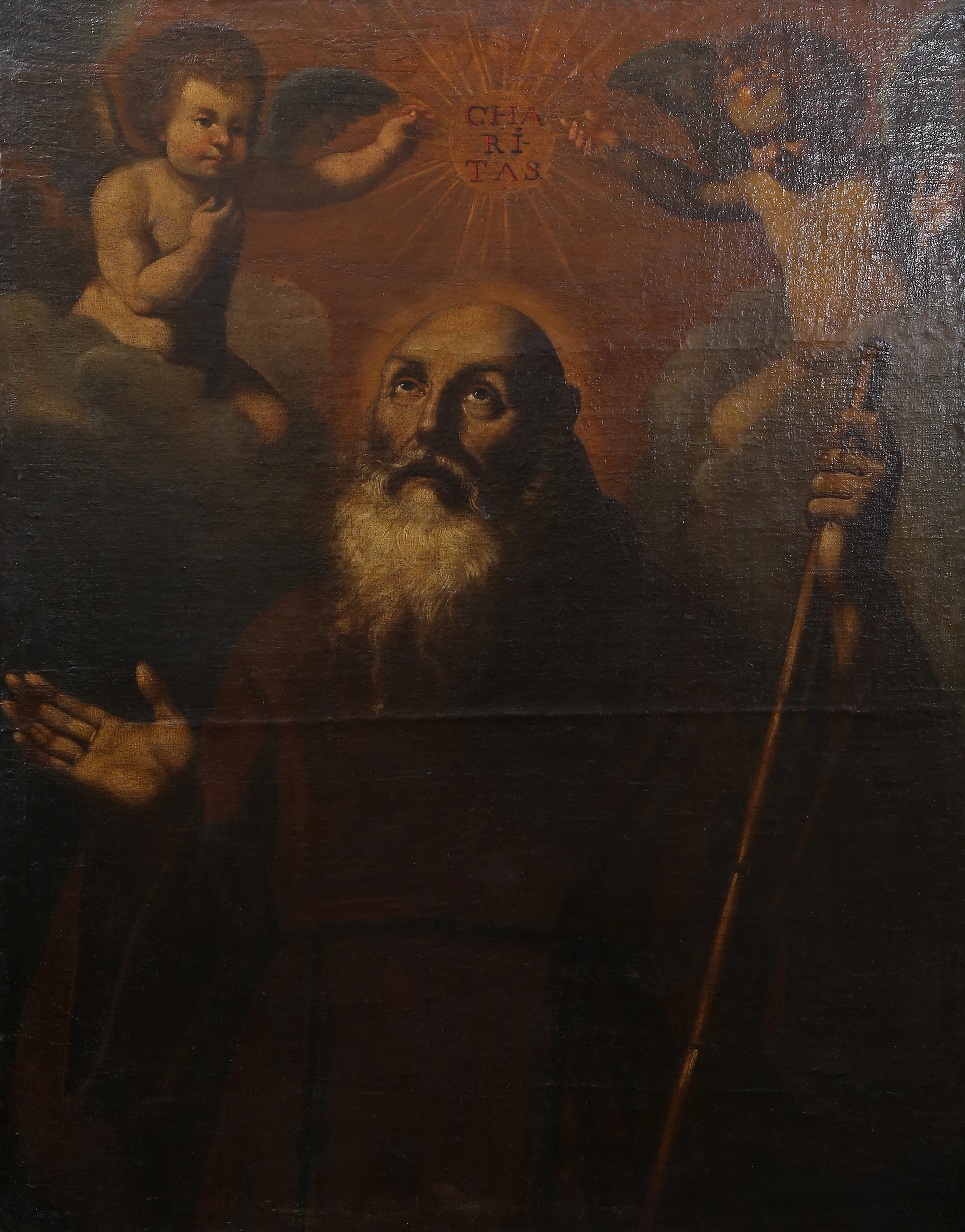 PROBABLY VALENCIAN SCHOOL, 18TH CENTURY. Saint Francis of Paola.