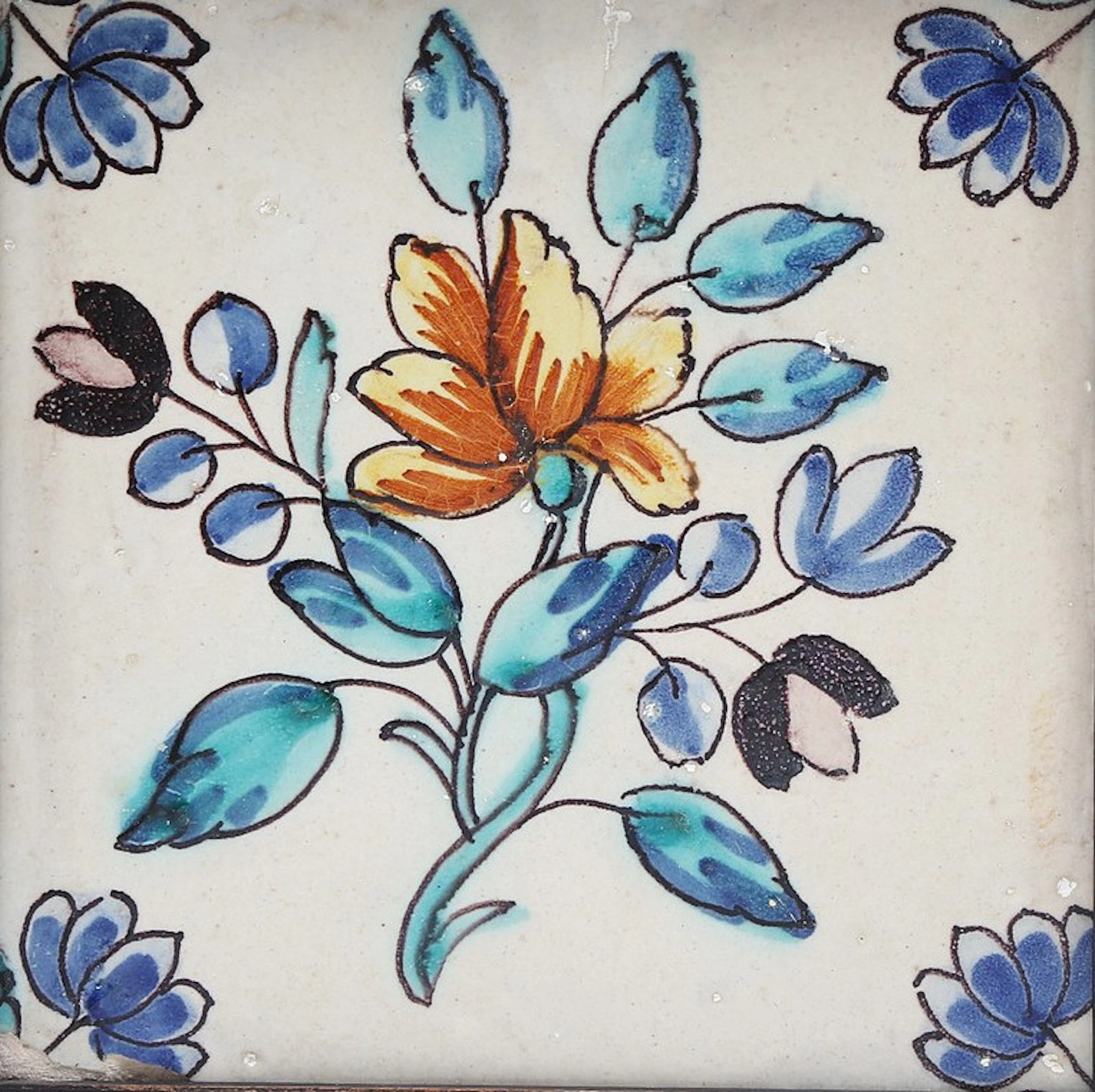 VALENCIAN tile, 18th century.