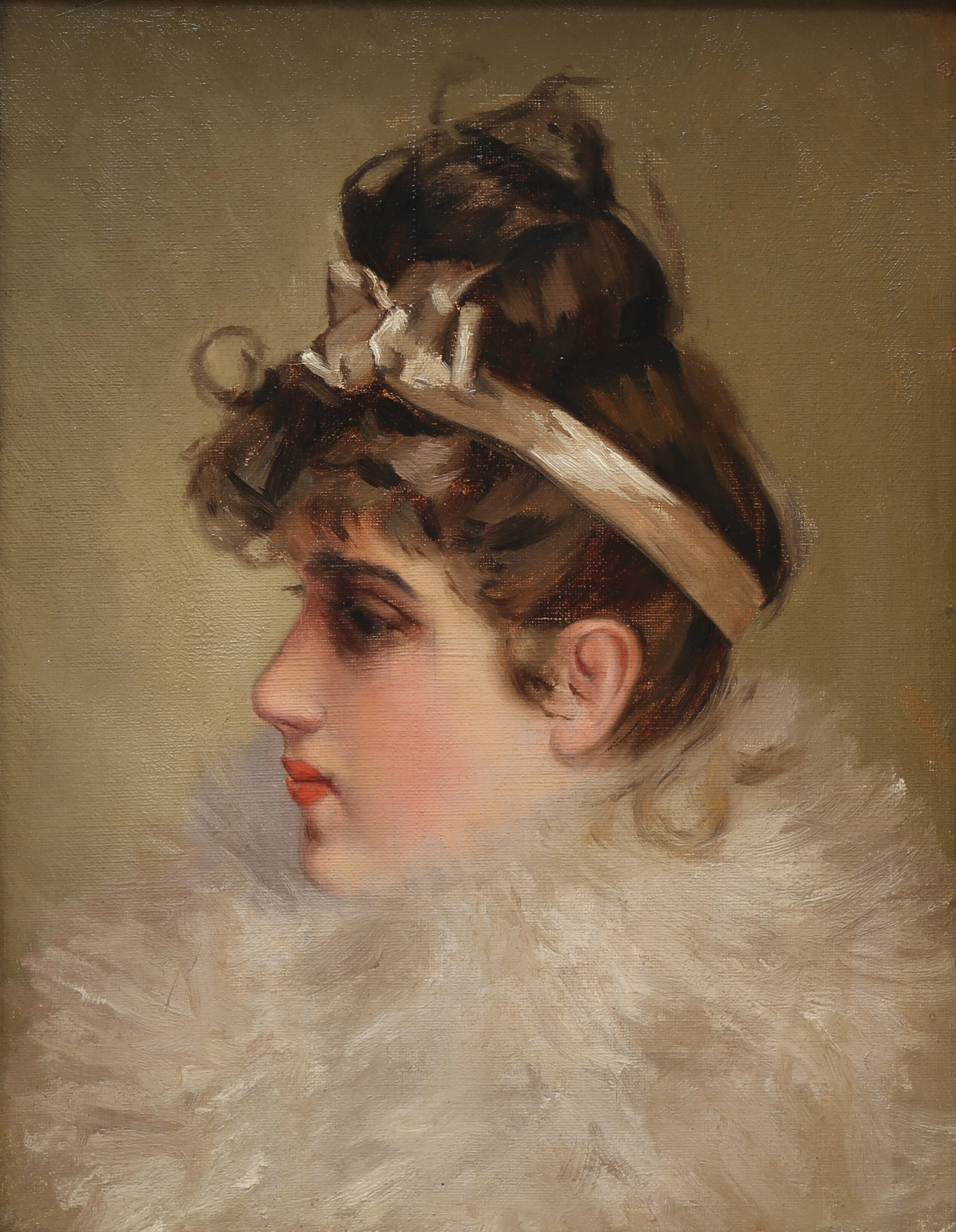 CATALAN SCHOOL, LATE 19TH CENTURY. A young woman.