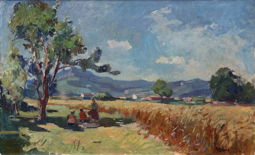 ÀNGEL CODINACH I CAMPLLONC. Lively rural landscape.