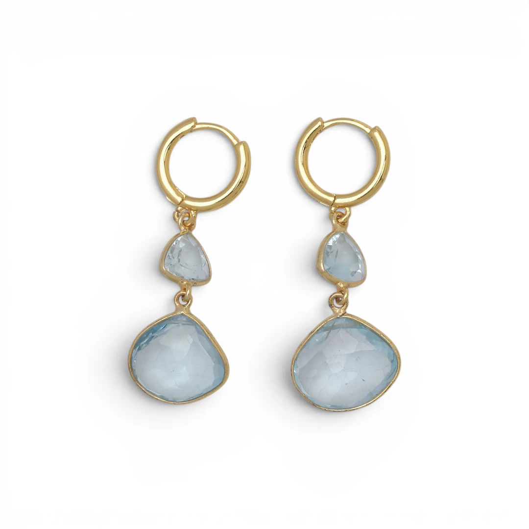 Topazes long earrings.