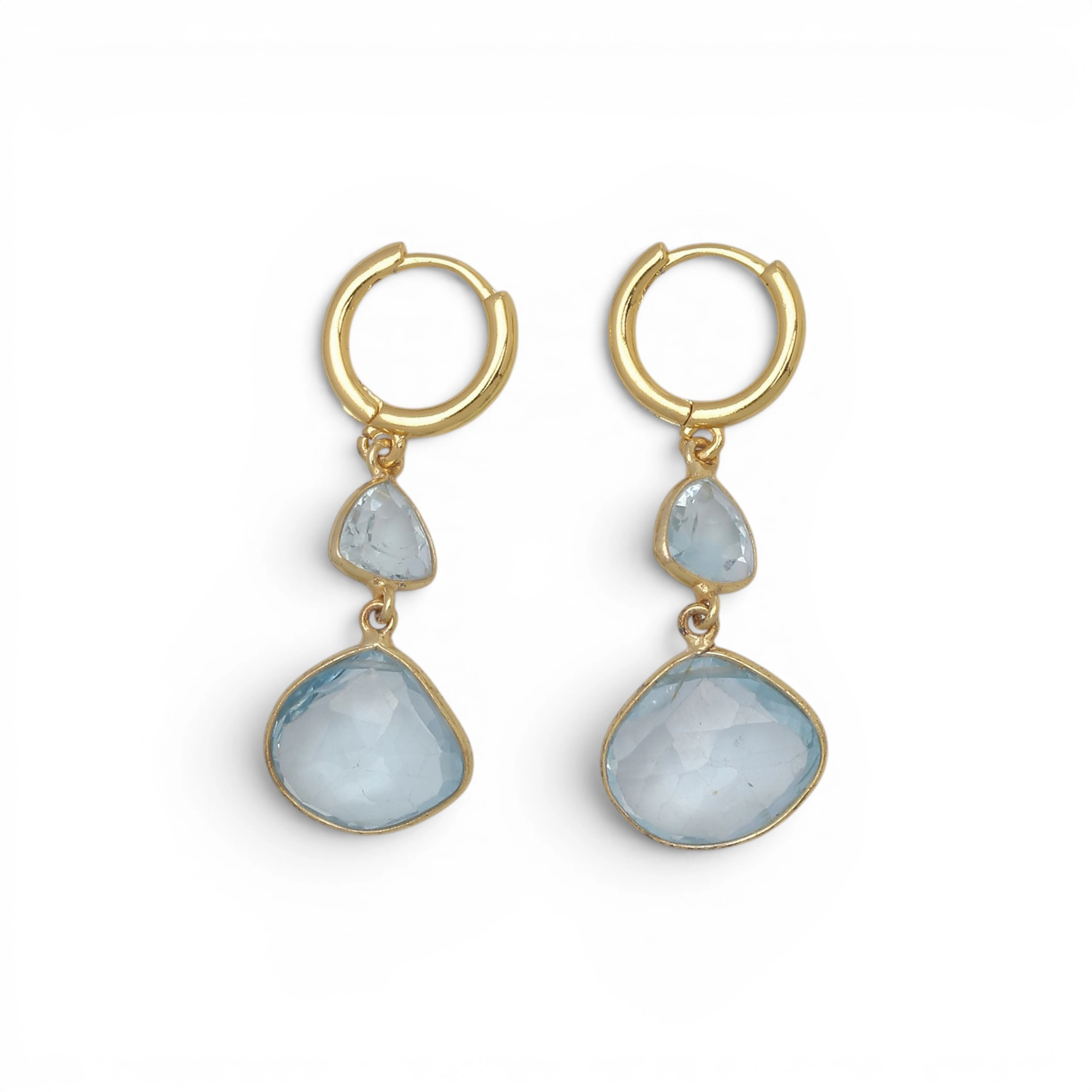 Topazes long earrings.