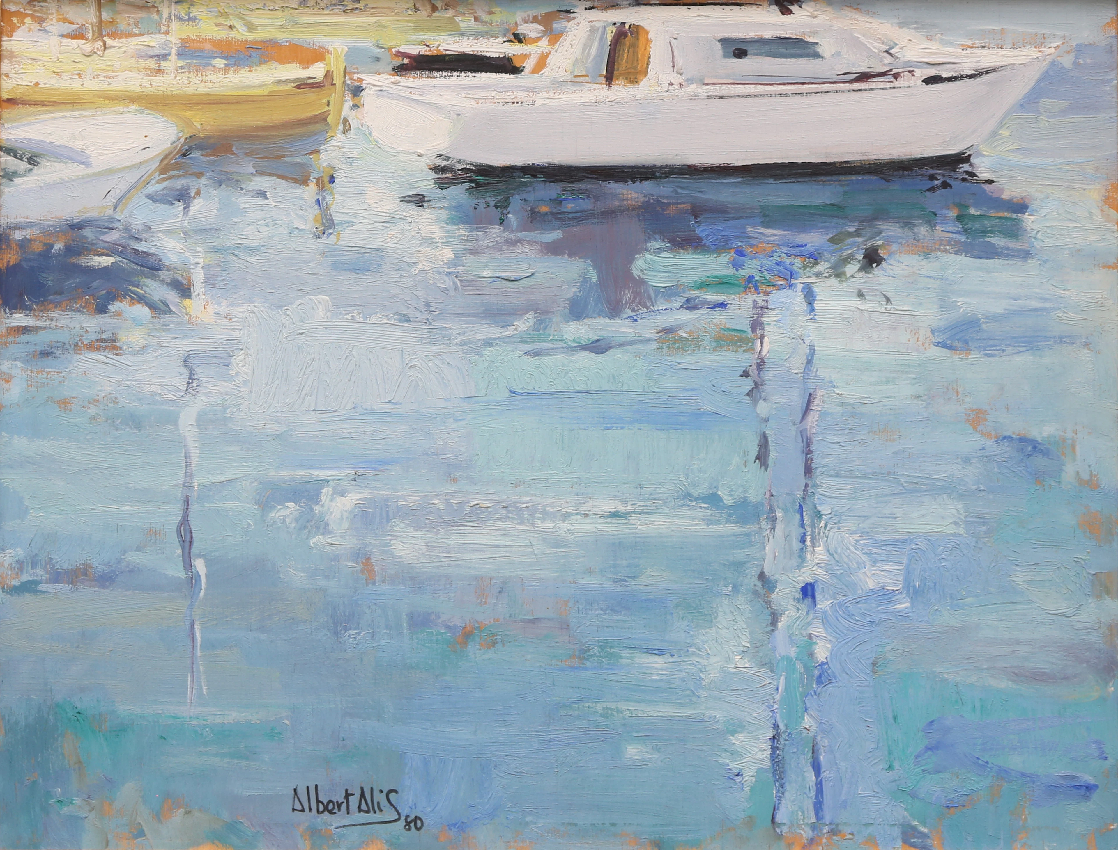 ALBERT ALÍS. Ship in a port.