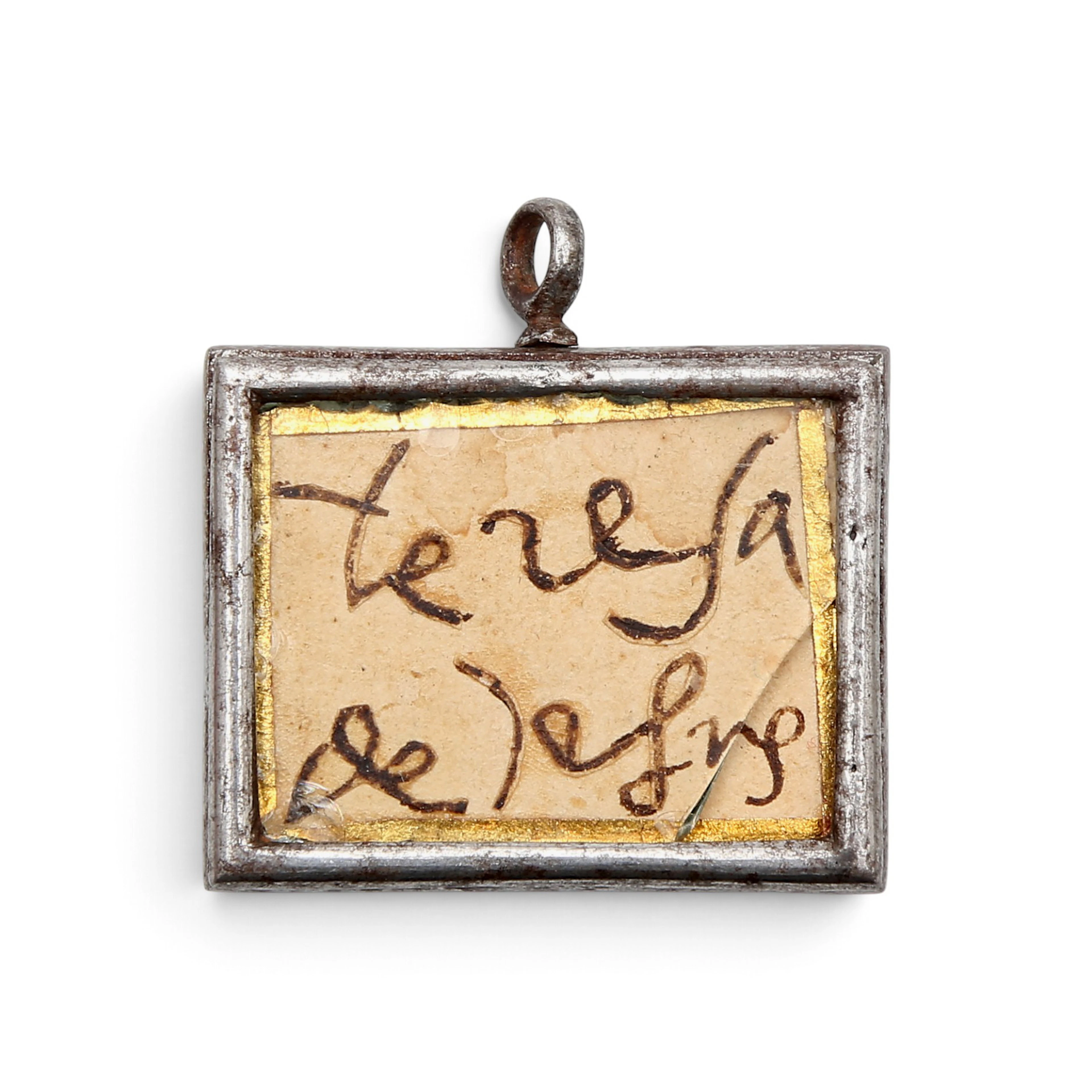 Reliquary with the signature of Saint Teresa of Avila, 16th century.