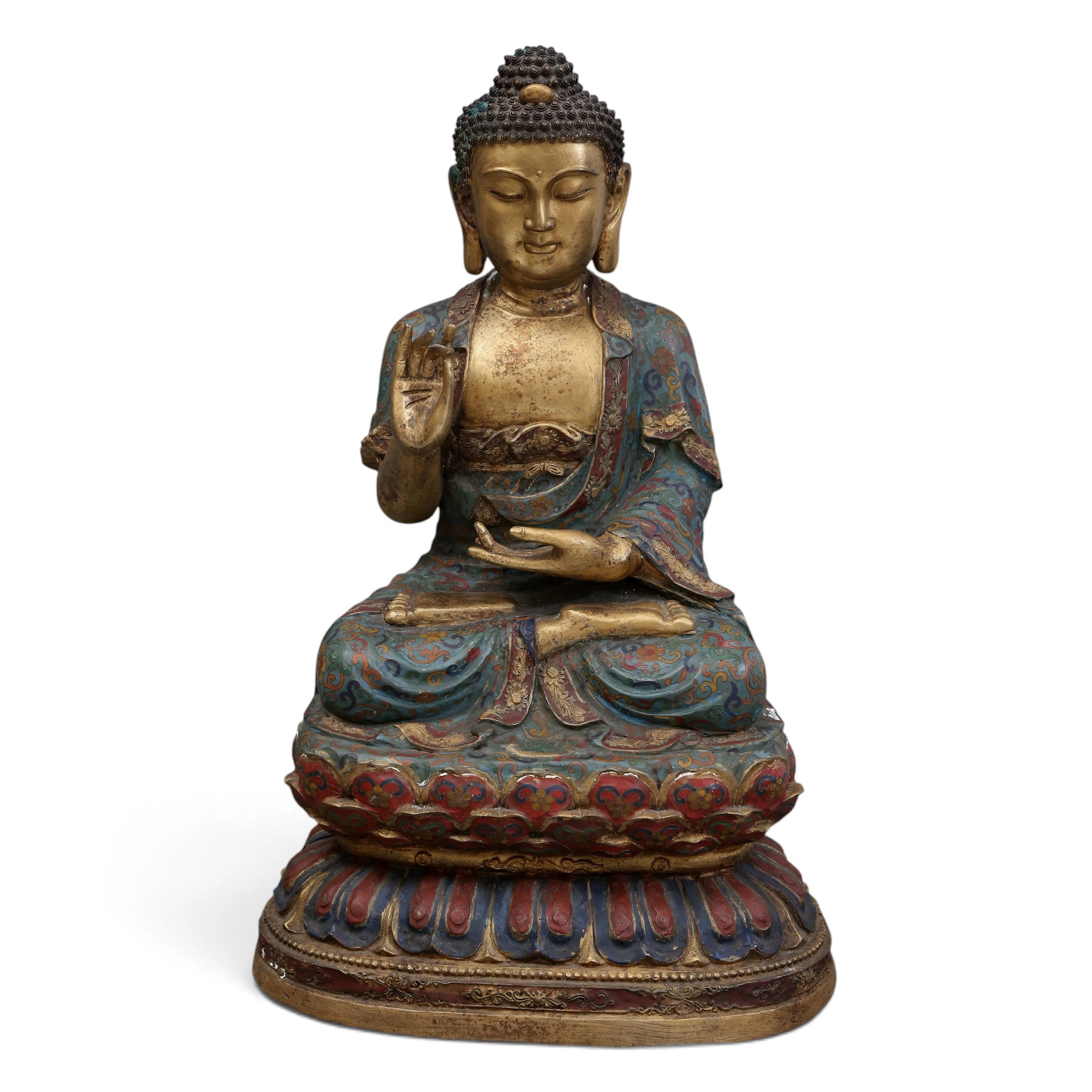 TIBETAN SCHOOL FROM THE 19TH CENTURY. Buddha.