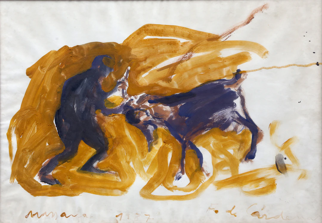FÉLIX DE CÁRDENAS. Bullfighting scene.
