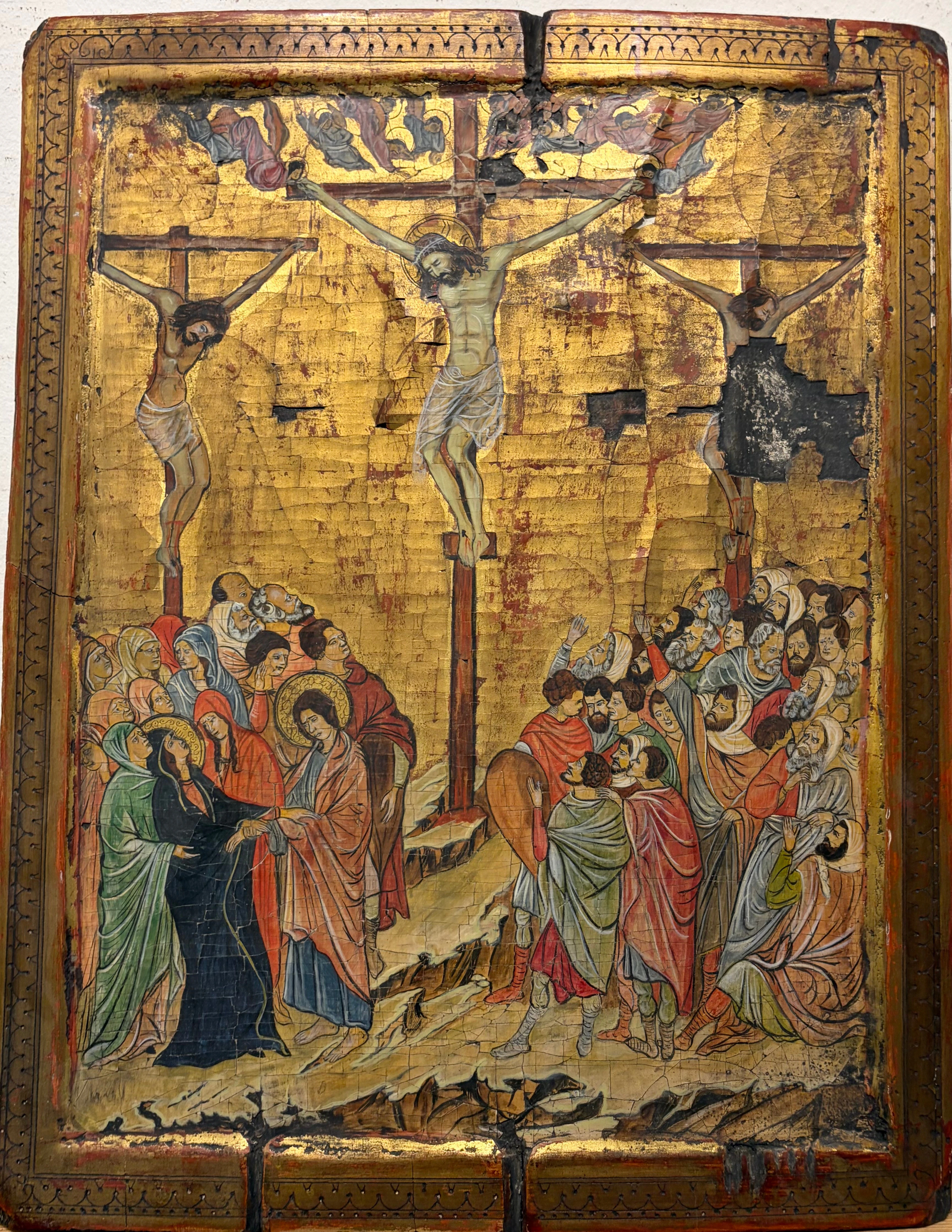 DUCCIO DI BUONISEGNA. SEGÚN. Calvary.