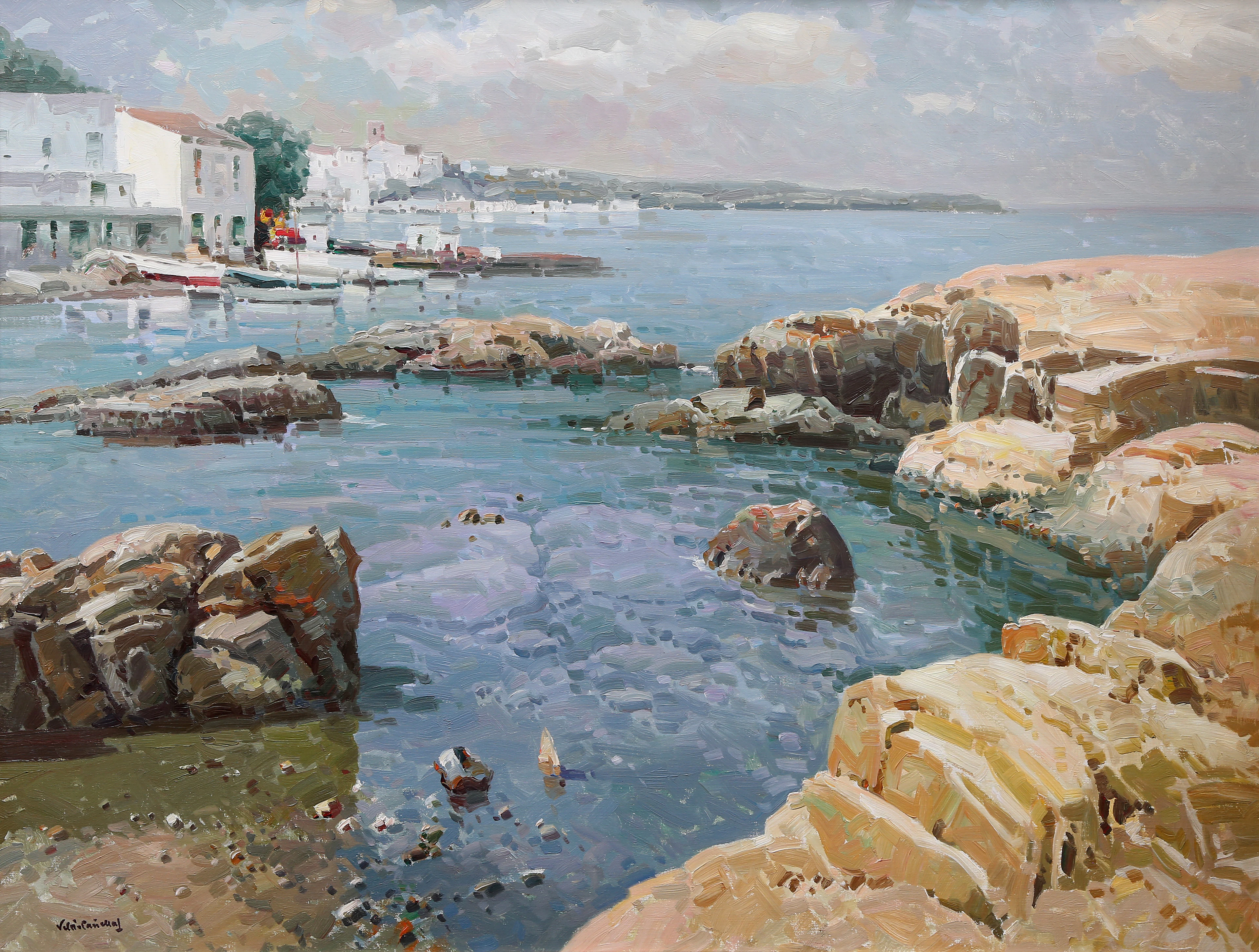 JOSEP MARIA VILA CAÑELLAS. Landscape in Costa Brava.