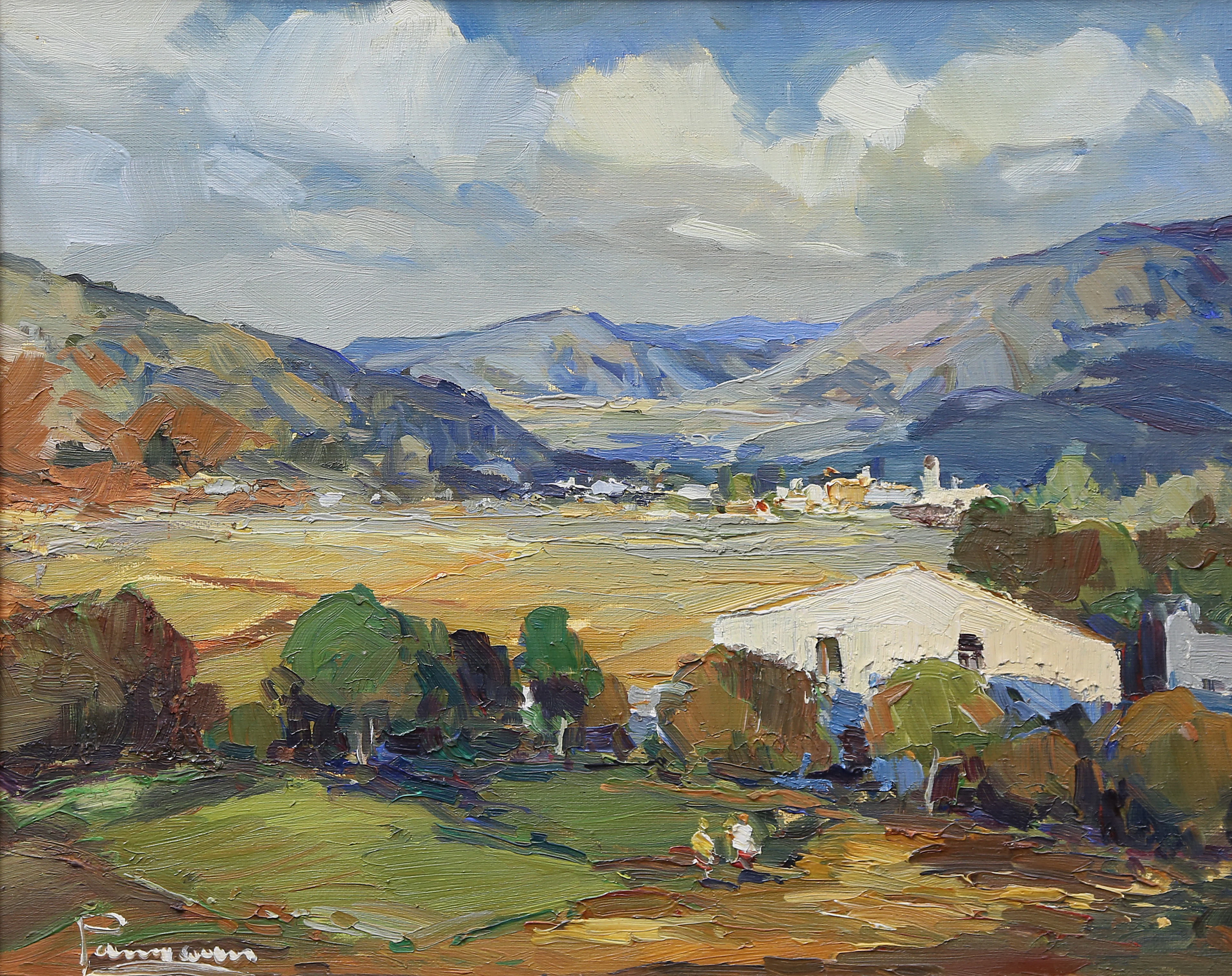SPANISH SCHOOL, 20TH CENTURY. Rural view.