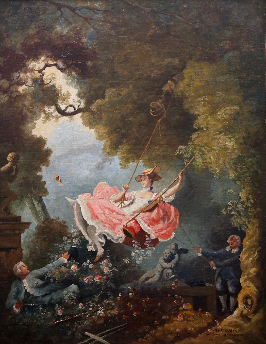 JEAN HONORÉ FRAGONARD. The swing.