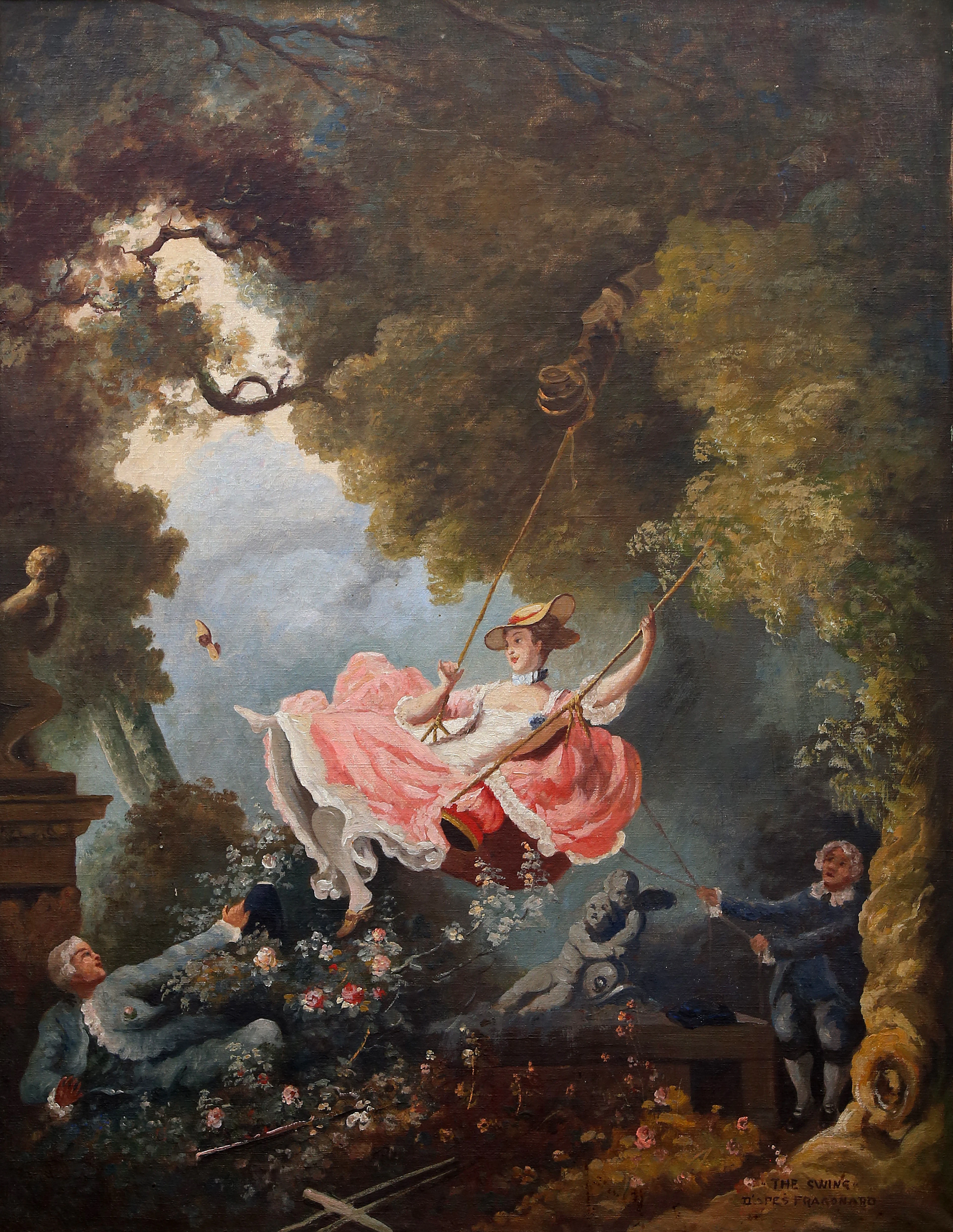 JEAN HONORÉ FRAGONARD. The swing.