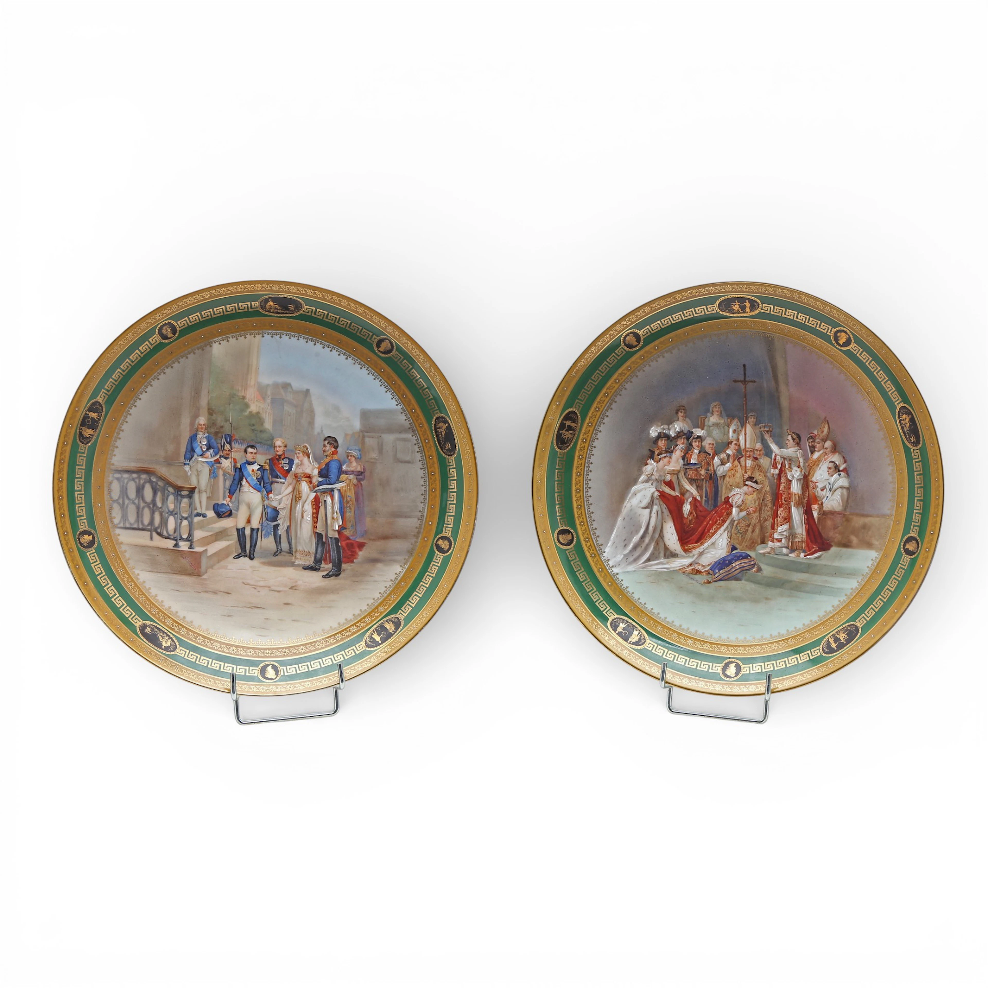 “Napoleon I crowning Josefina” and “Napoleon I and the queen of Prussia