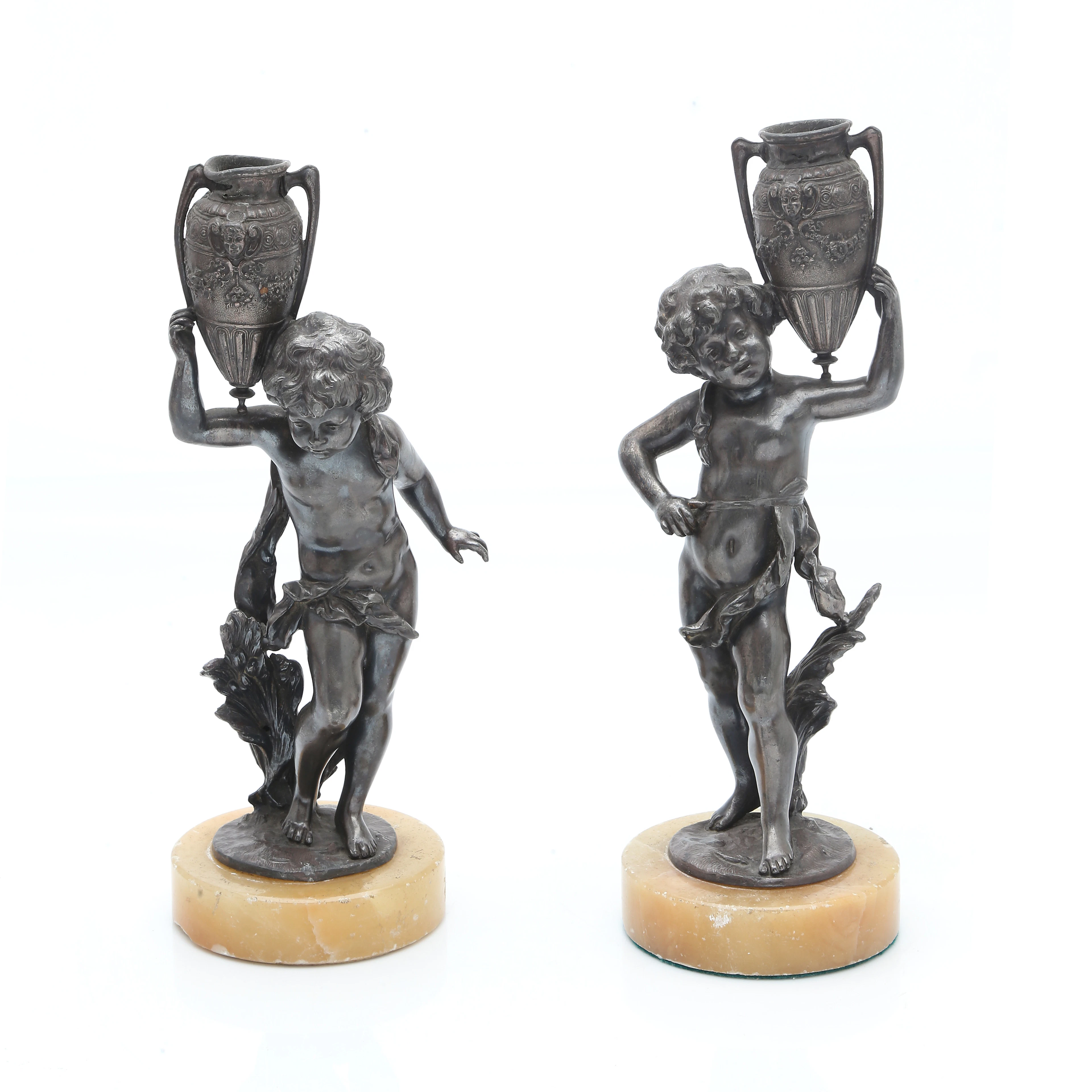 PROBABLY FRENCH SCHOOL, 19TH CENTURY. "Children with amphorae".