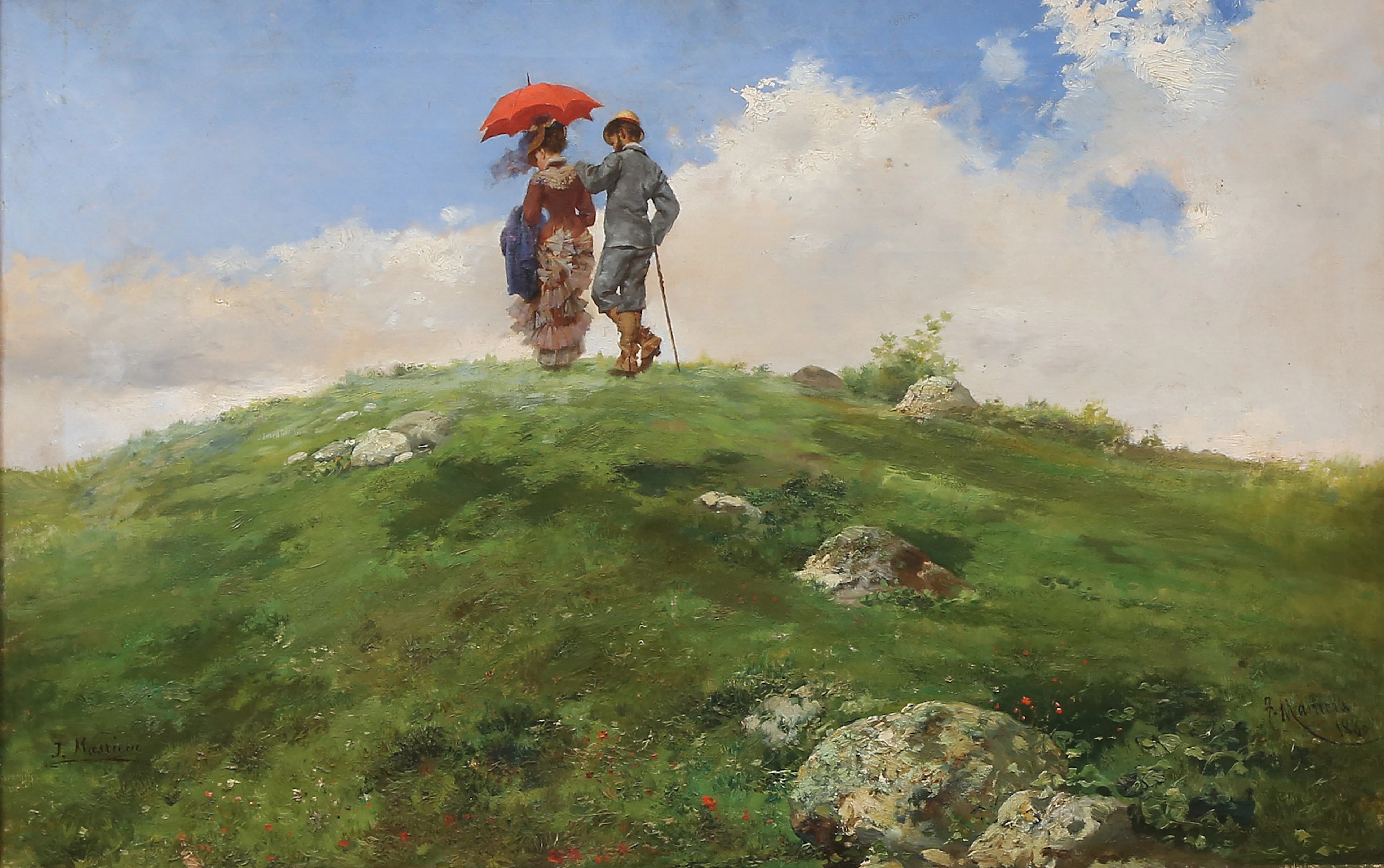 FRANCESC MASRIERA Y JOSEP MASRIERA. "La montagne verte. Eaux-Bonnes".