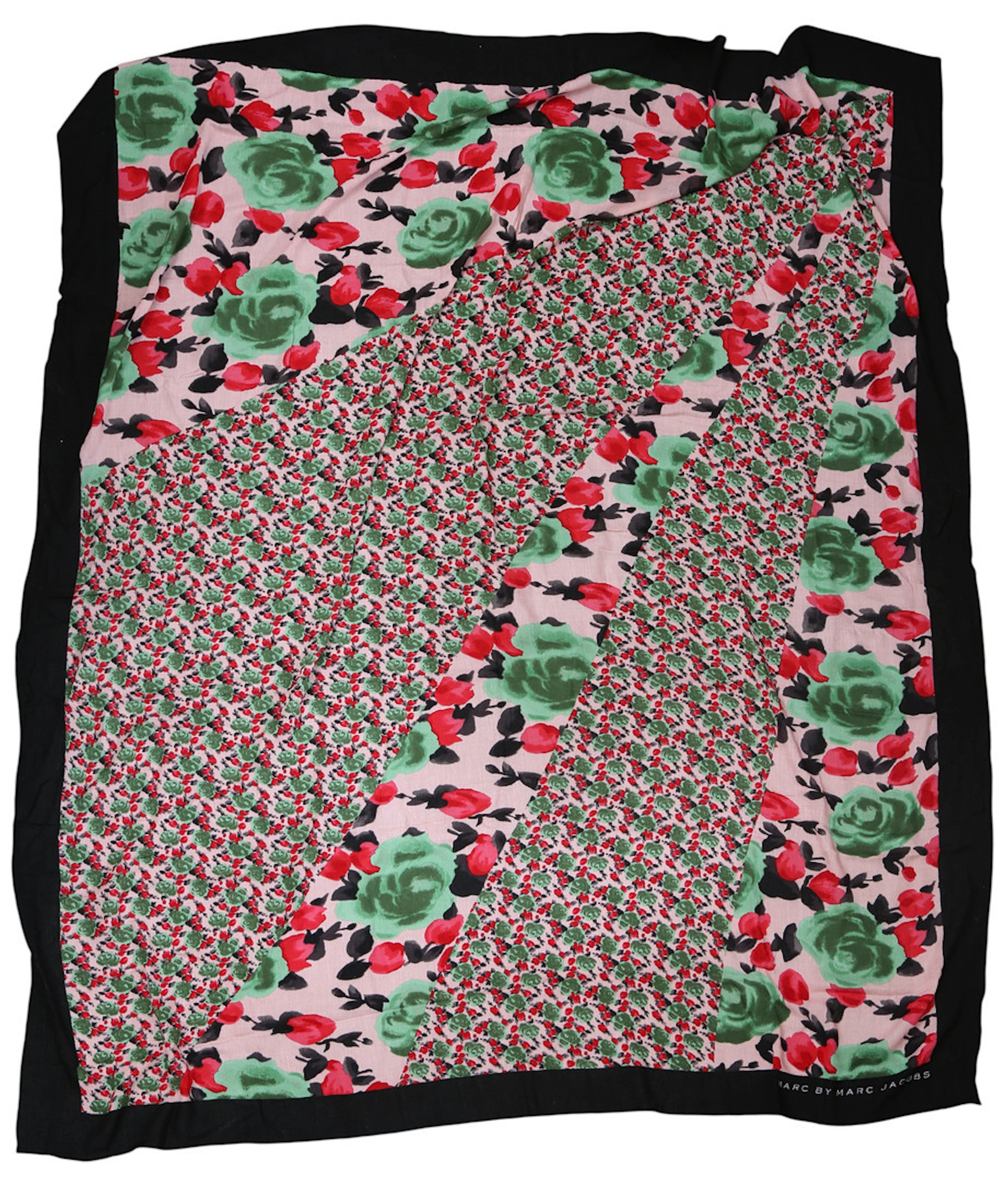Printed silk scarf.