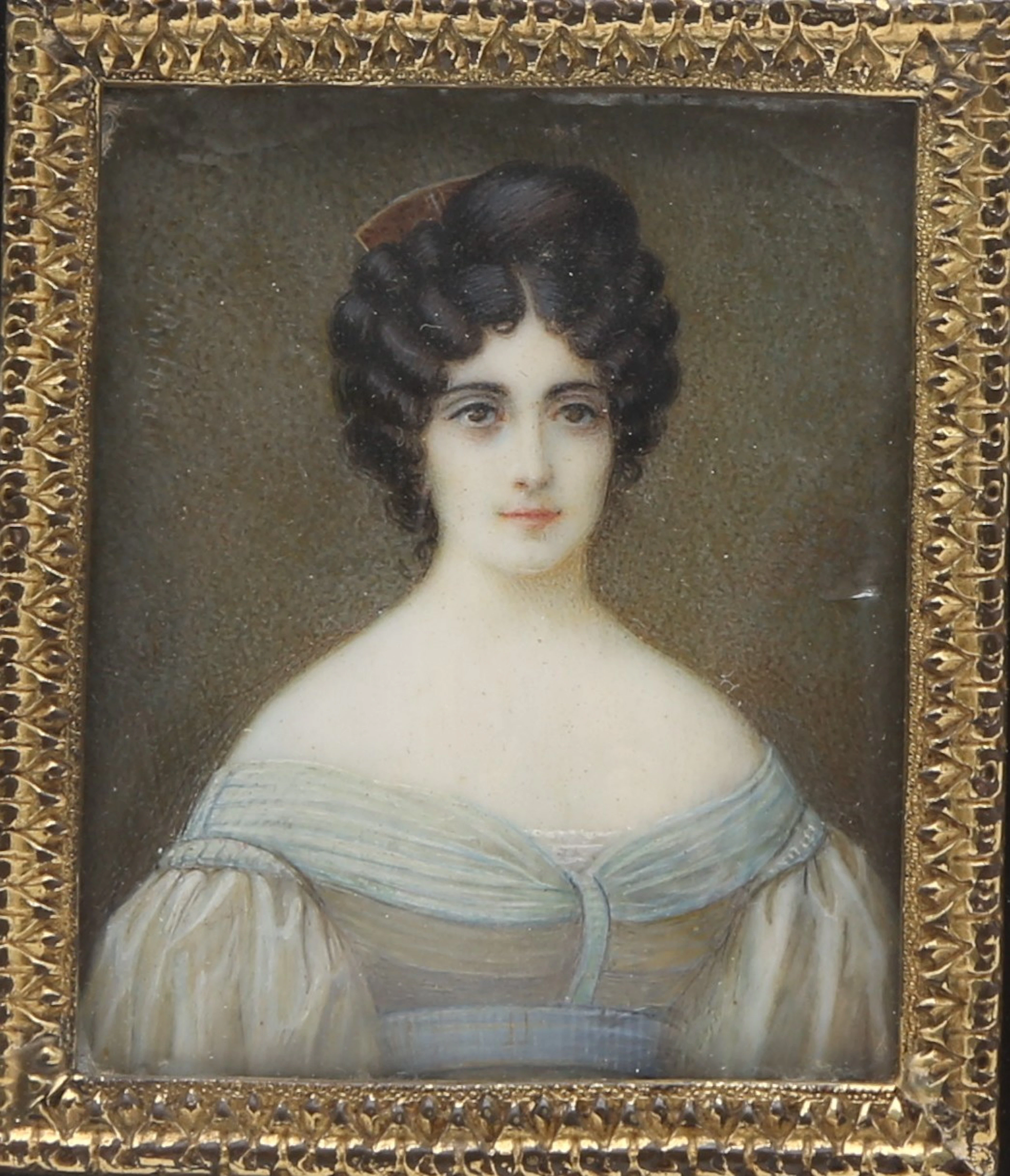 SPANISH SCHOOL, CRICA 1830. Female portrait.
