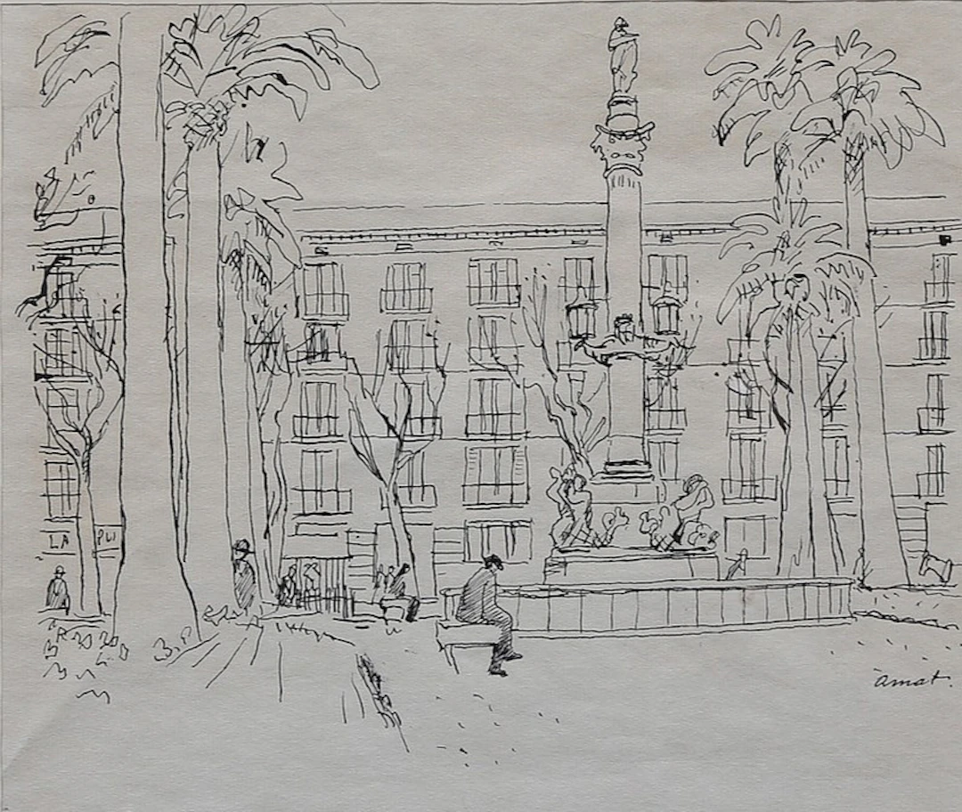 JOSEP AMAT PAGÈS. Royal Square of Barcelona.