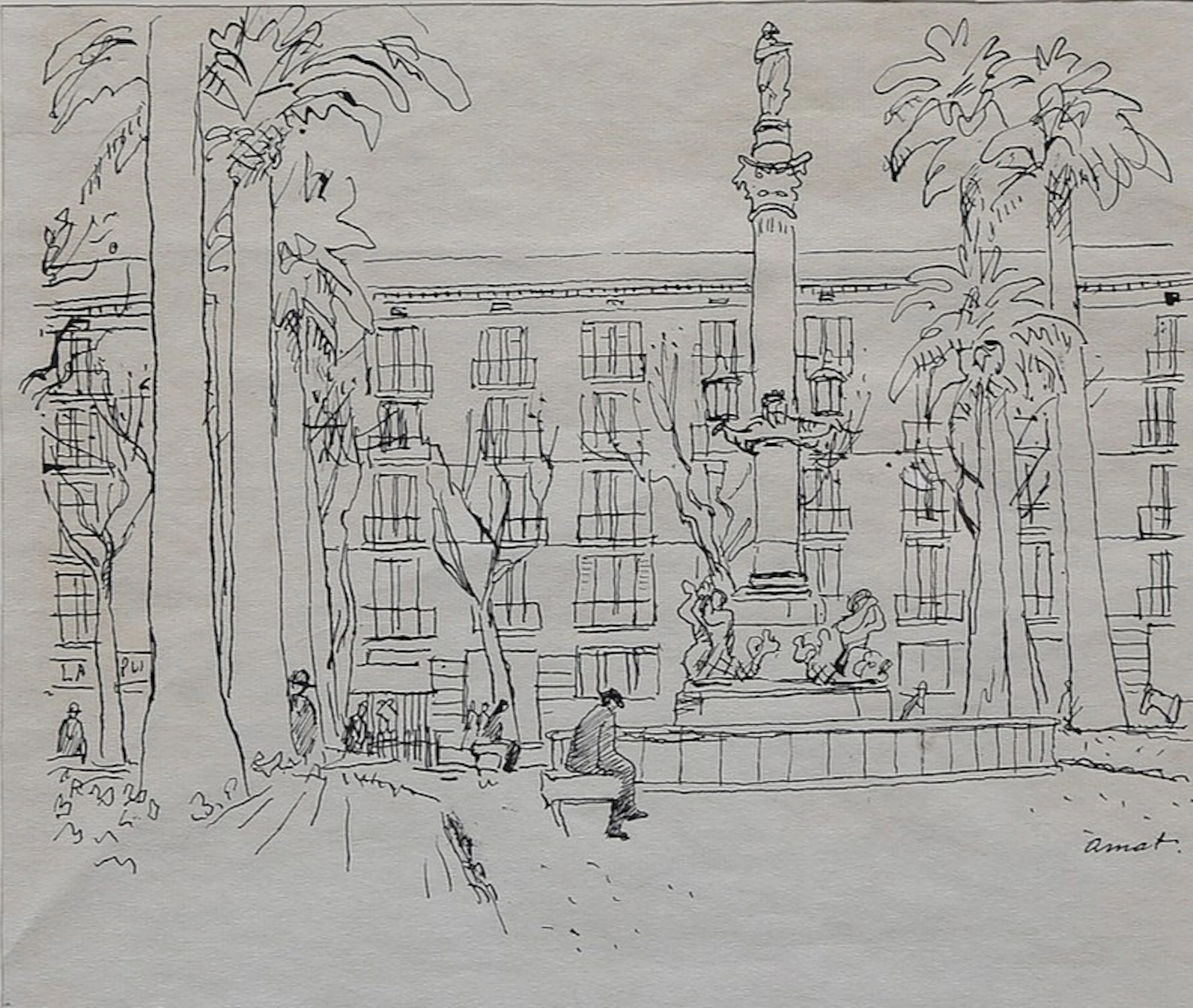 JOSEP AMAT PAGÈS. Royal Square of Barcelona.
