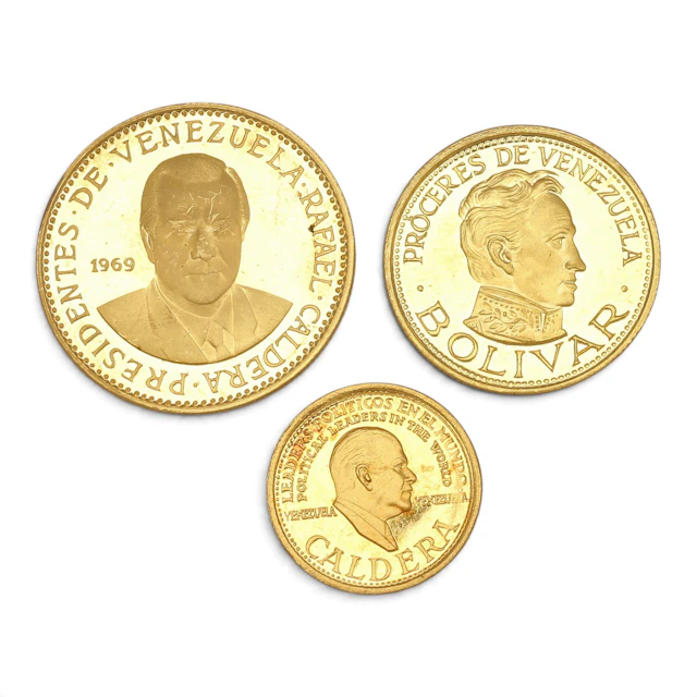 Tres medallas venezolanas en oro.