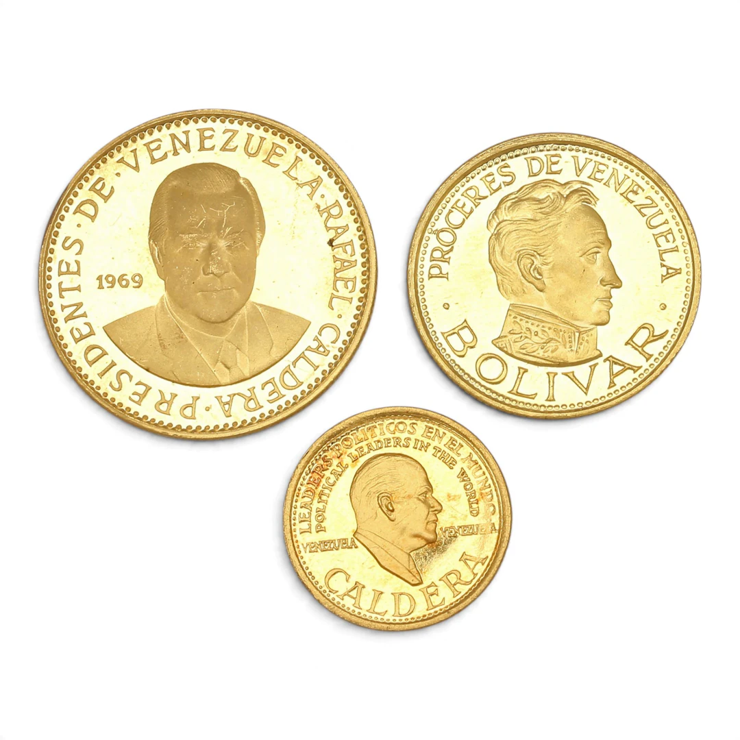 Tres medallas venezolanas en oro.