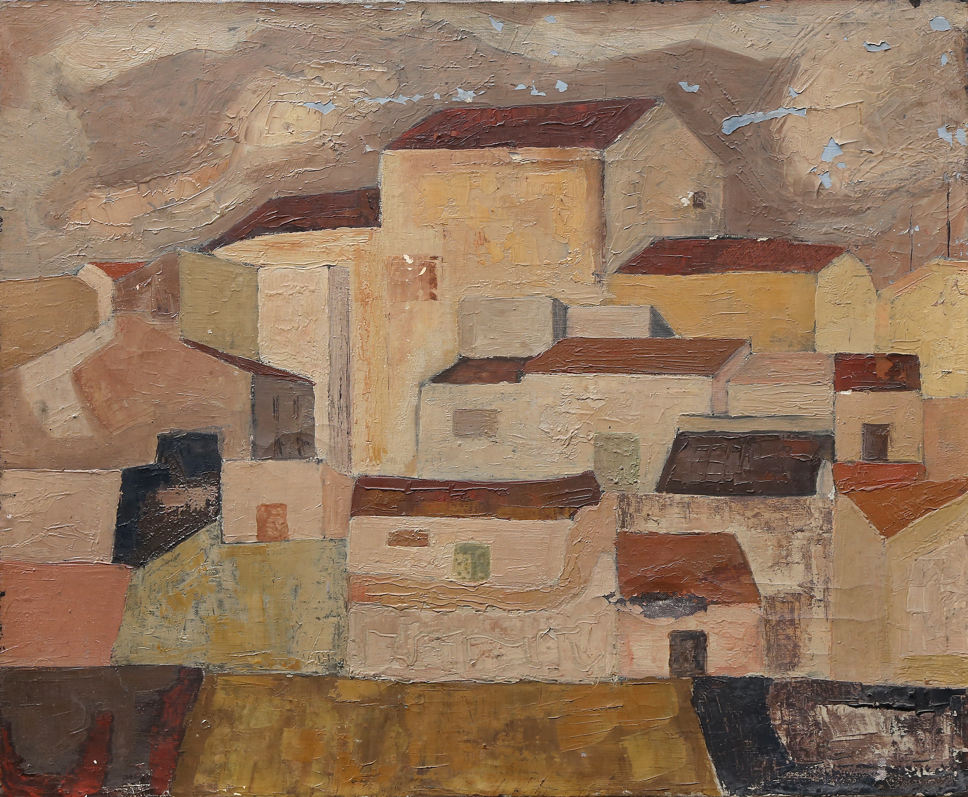SPANISH SCHOOL, 20TH CENTURY. Rural view.
