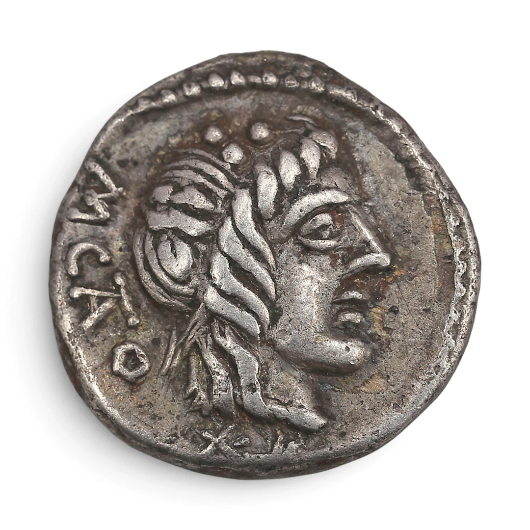 Quinario romano en plata, 89 a.C.