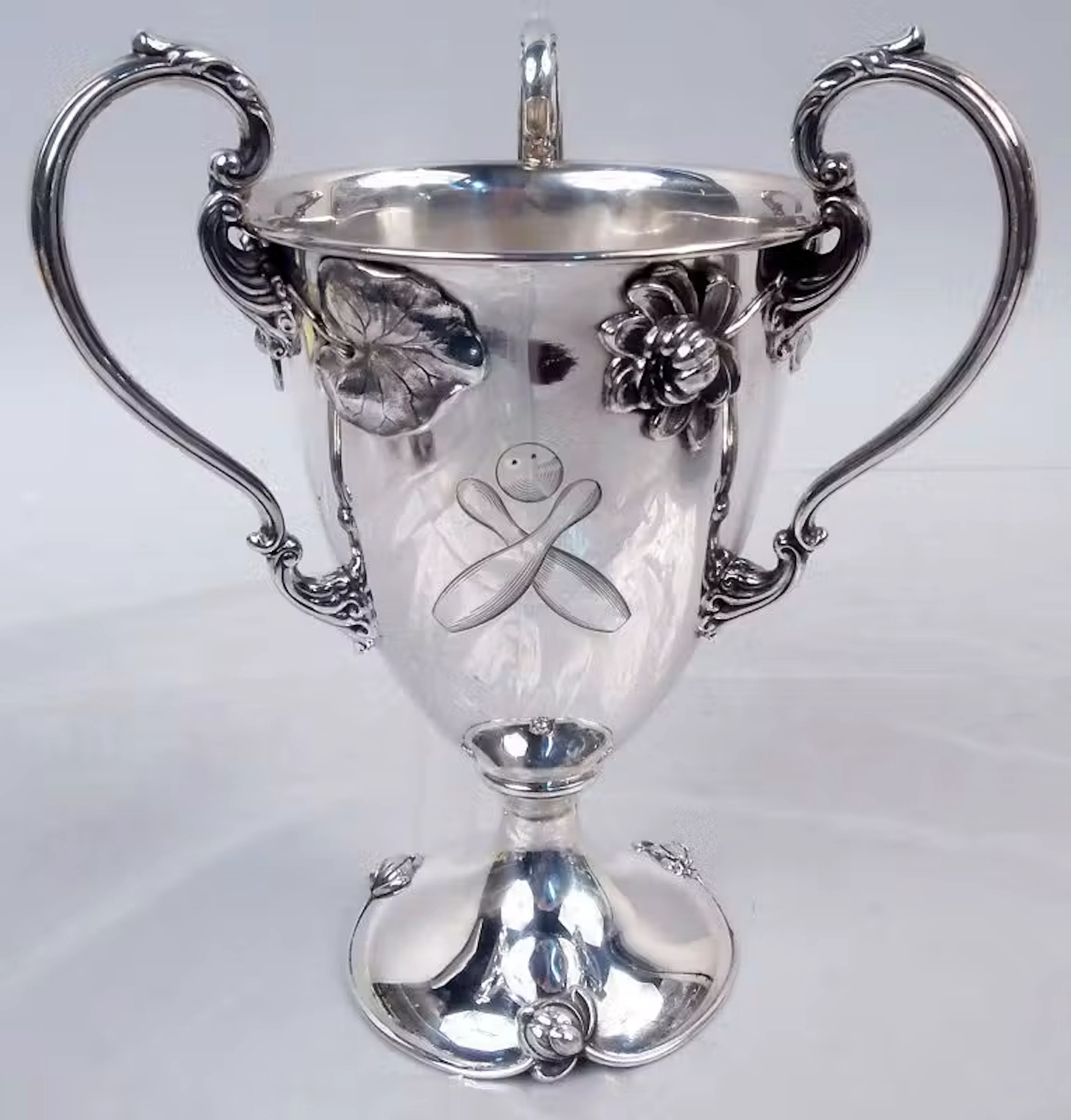 Antique Shreve Art Nouveau Brooklyn Bowling Club Trophy Cup