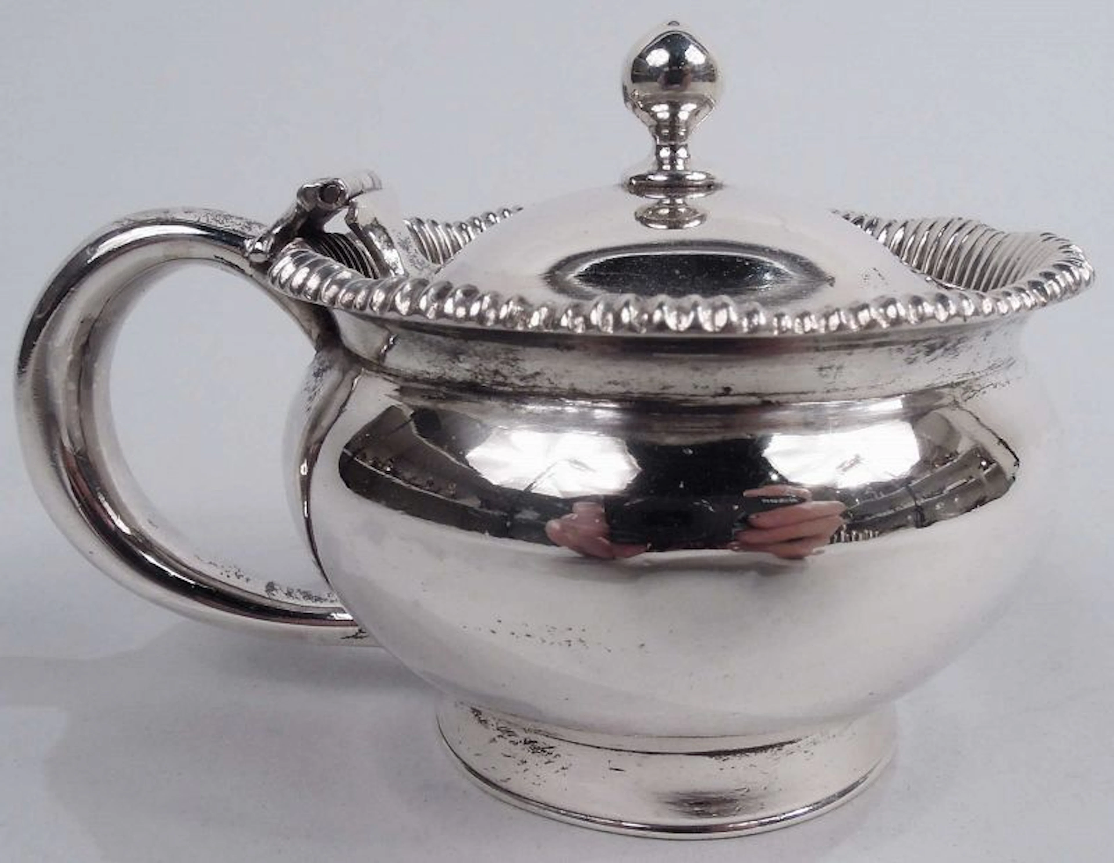 Antique Shreve, Crump & Low Classical Sterling Silver Mustard Pot